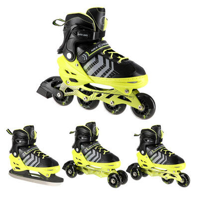 Inline-Skates mit austauschbarer Hockeykufe Nils Extreme NH18192 4-in-1