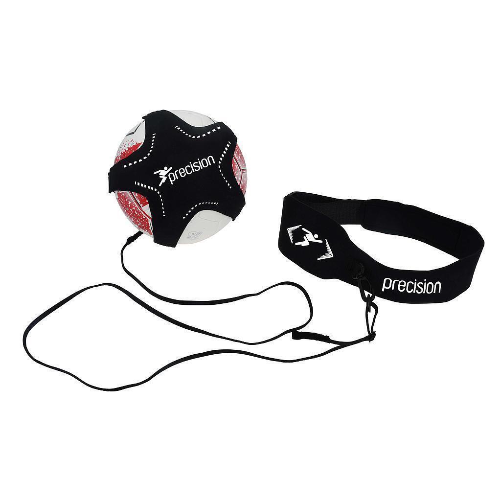 PRECISION Solo Skills Football Kick Trainer (Black/White/Red)