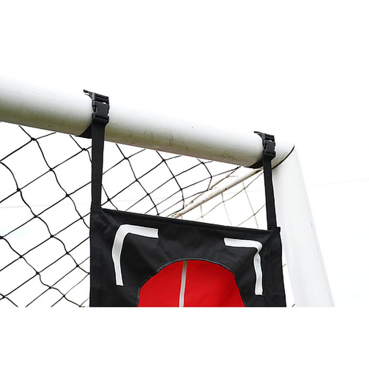 Cible De Foot Pour Tir En Lucarne DUAL TOP BINS (Noir / Rouge) 3/4