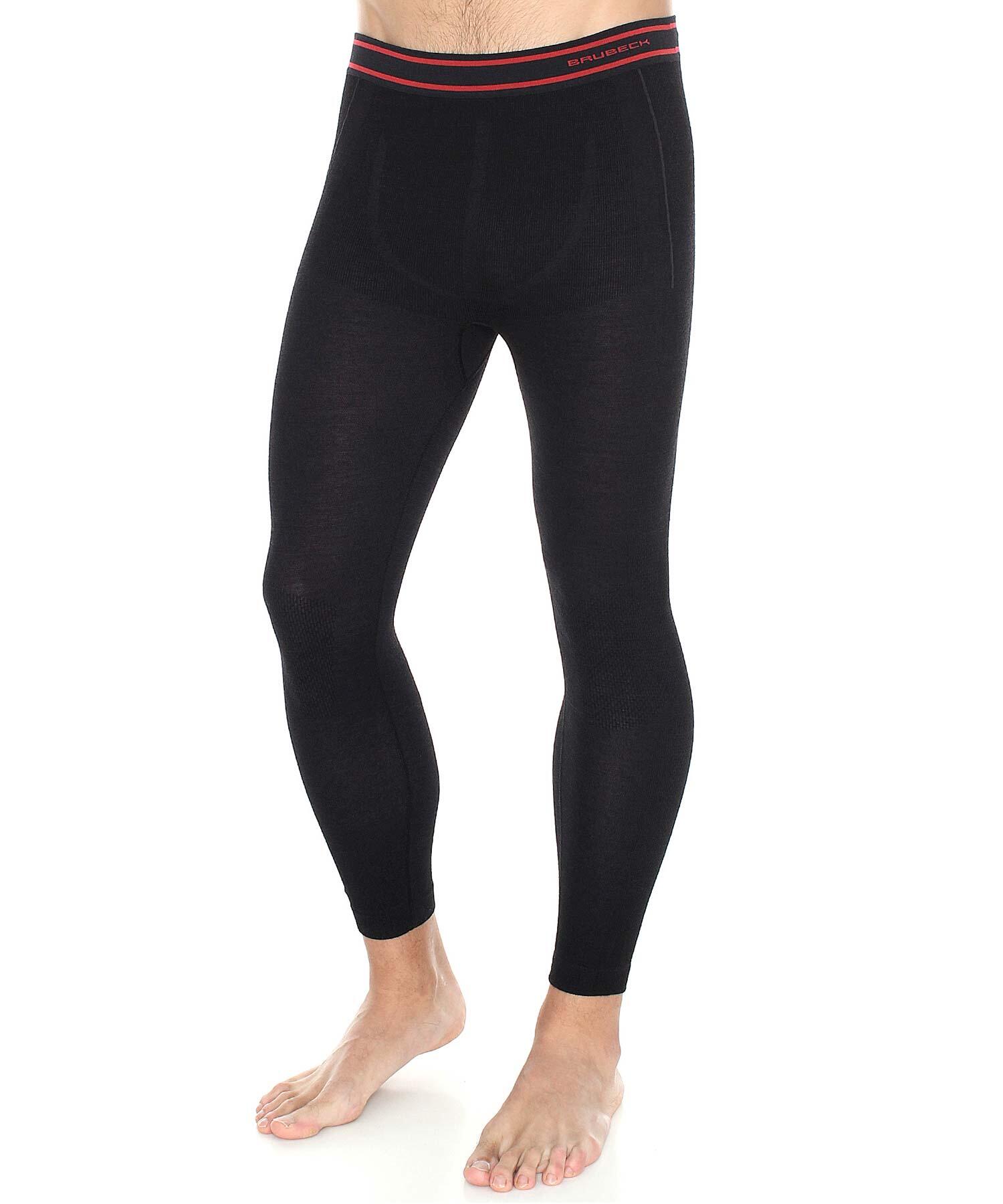 Legginsy wełniane z długą nogawką męskie Brubeck ACTIVE WOOL