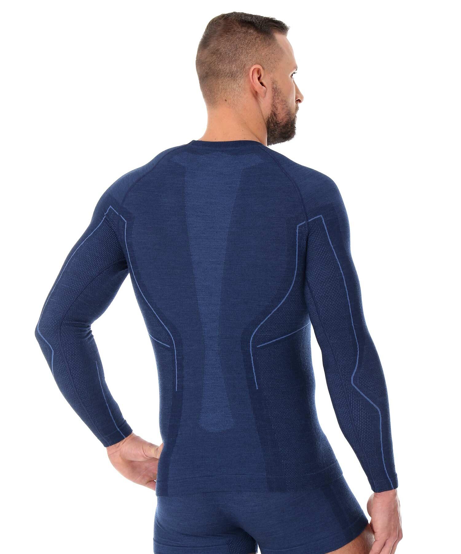 Koszulka wełniana z długim rękawem męska Brubeck ACTIVE WOOL 3/7