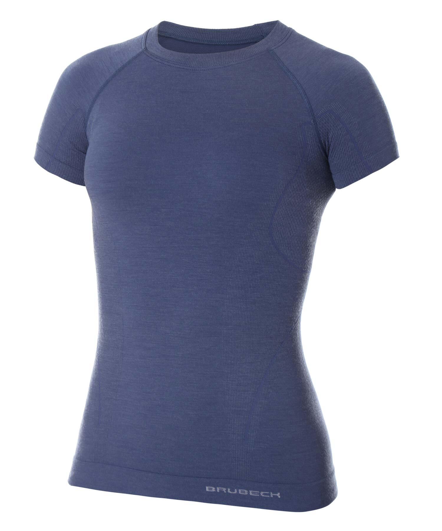 Koszulka wełniana z krótkim rękawem damska Brubeck ACTIVE WOOL 2/4