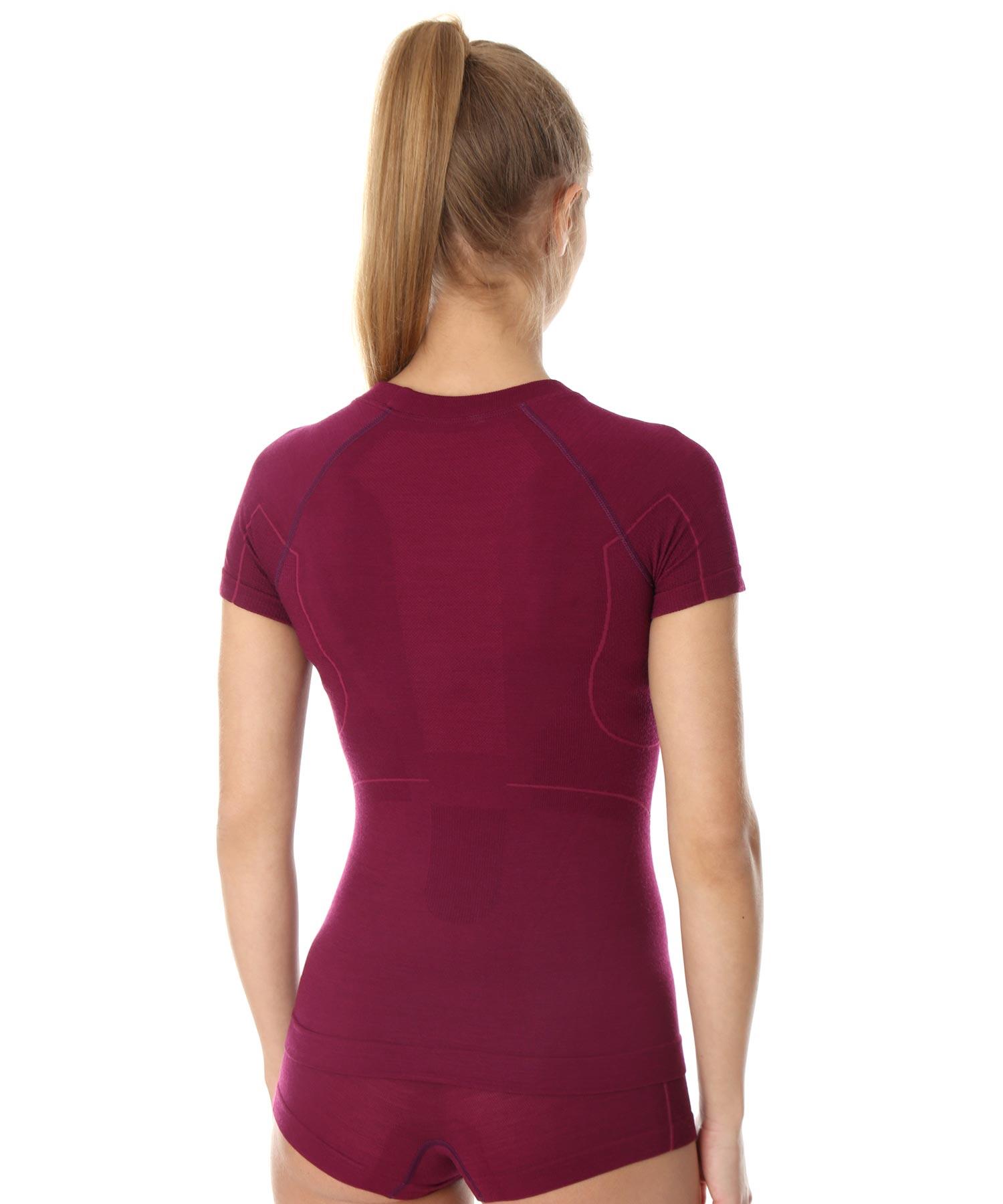 Koszulka wełniana z krótkim rękawem damska Brubeck ACTIVE WOOL 3/4