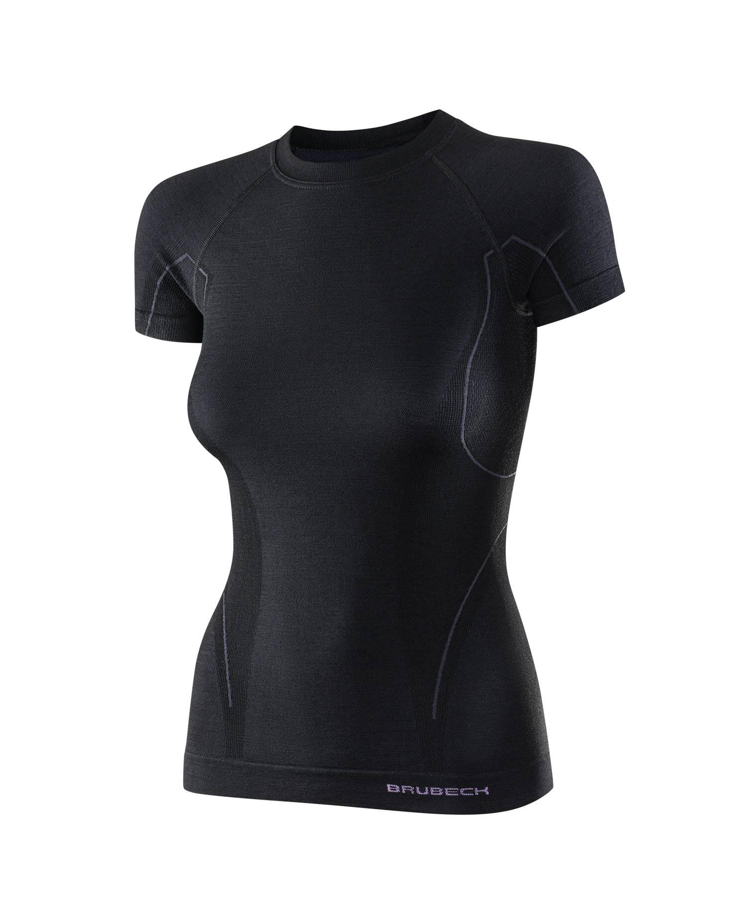 Koszulka wełniana z krótkim rękawem damska Brubeck ACTIVE WOOL 1/4