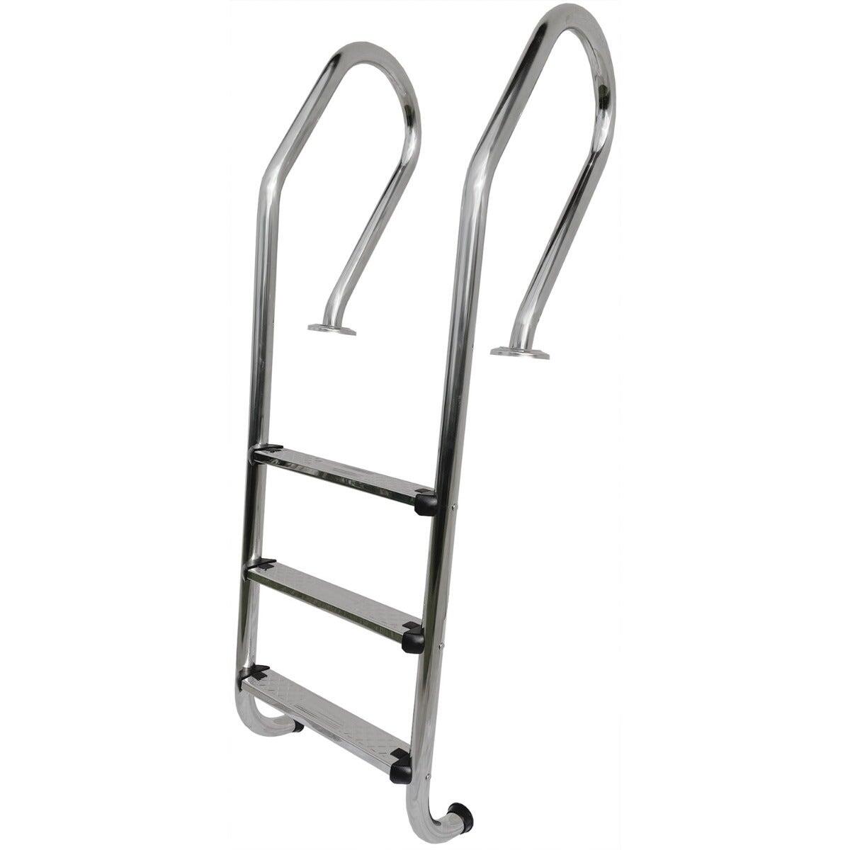 Trigano - Echelle Inox 3 Marches Pour Piscine Bois - Echelle Piscine - Taille Unique - Decathlon