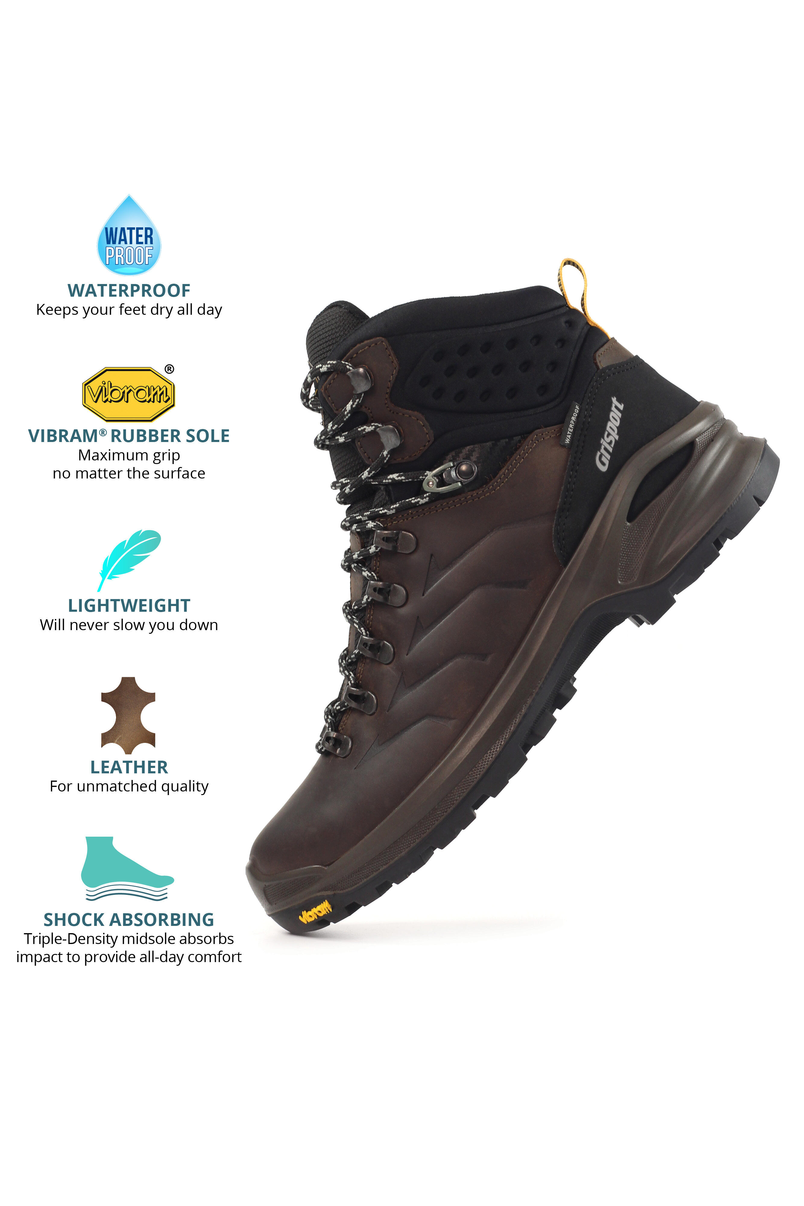 Canyon Mens Leather Boot 2/7