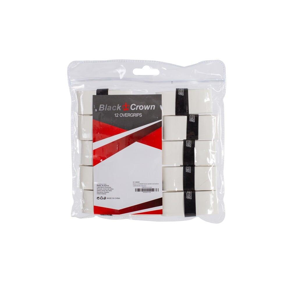 Saco 12 black crown smooth overgrips branco