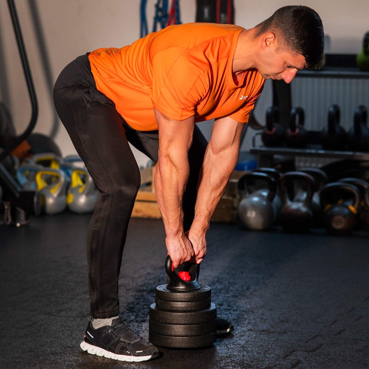Kettlebell z regulacją obciążenia Springos 10 kg zestaw 5 talerzy na hantle 3/7