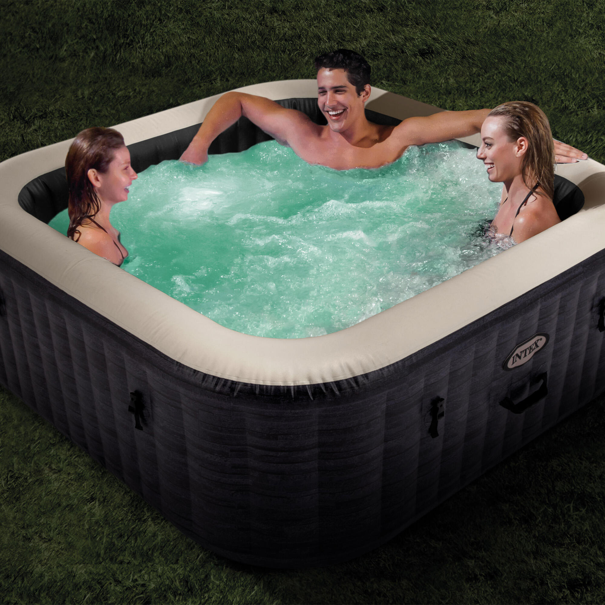 Dmuchane SPA ogrodowe 4 osobowe z hydromasażem + generatorem chloru Intex 4/7