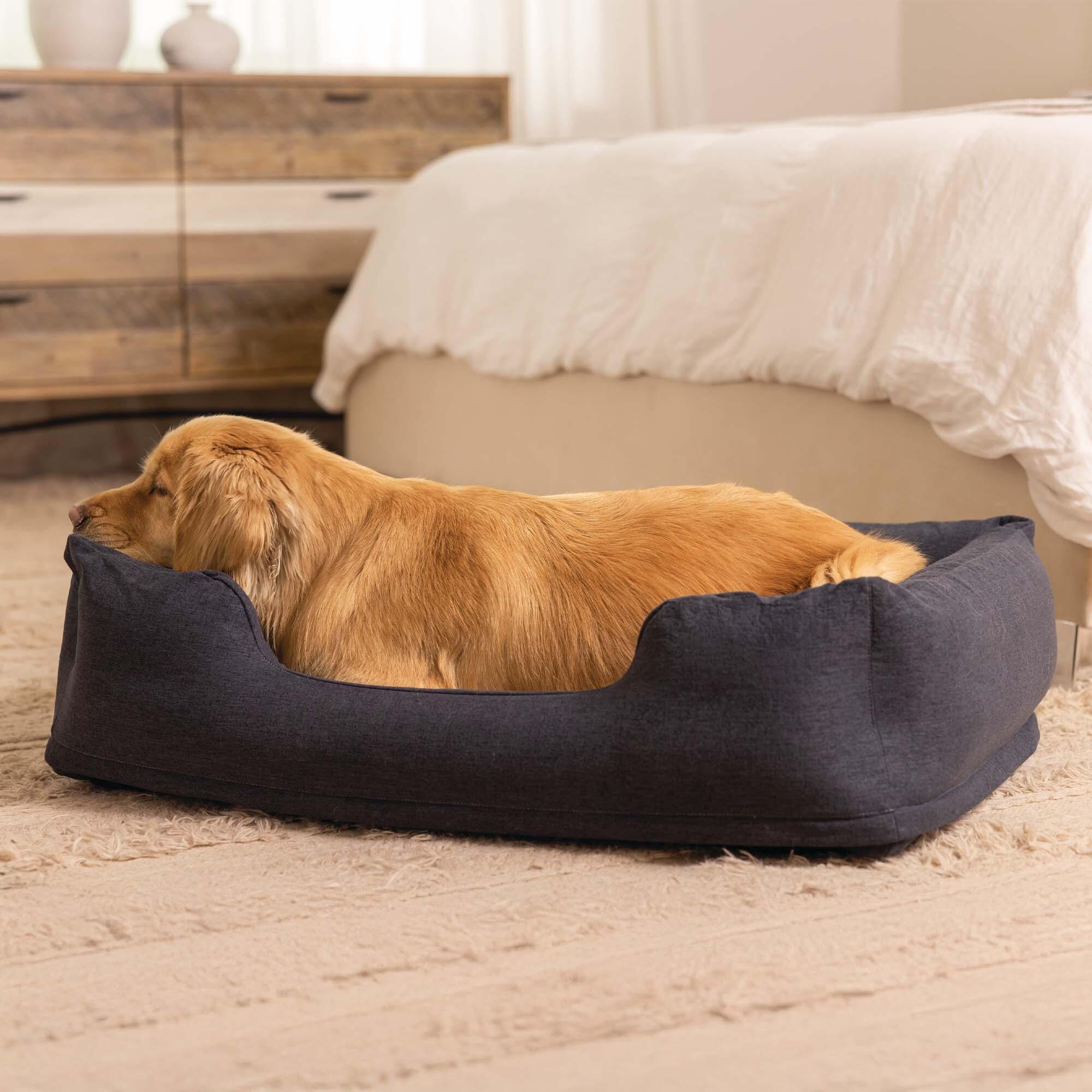 QPAU Aufblasbares Hundebett – Wasserdicht, Mit Pumpe & Tasche, Für Kleine Bis Große Hunde