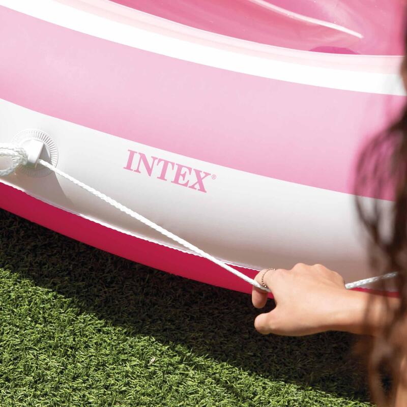 Nafukovací lehátko INTEX 57804 PINK PARADISE BOAT FLOAT 244x119x97cm