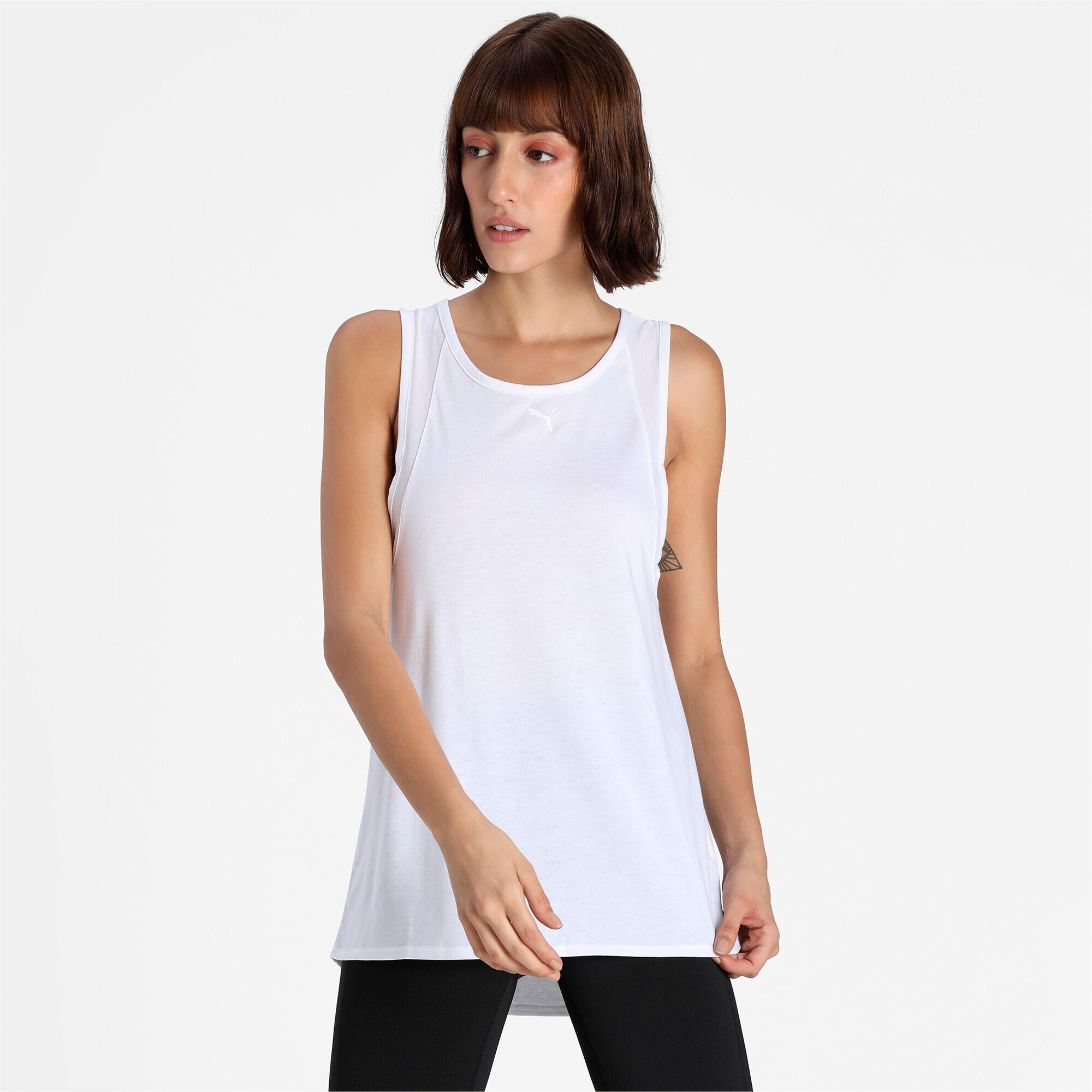 Top de alças Puma Mulher Branco 4/5
