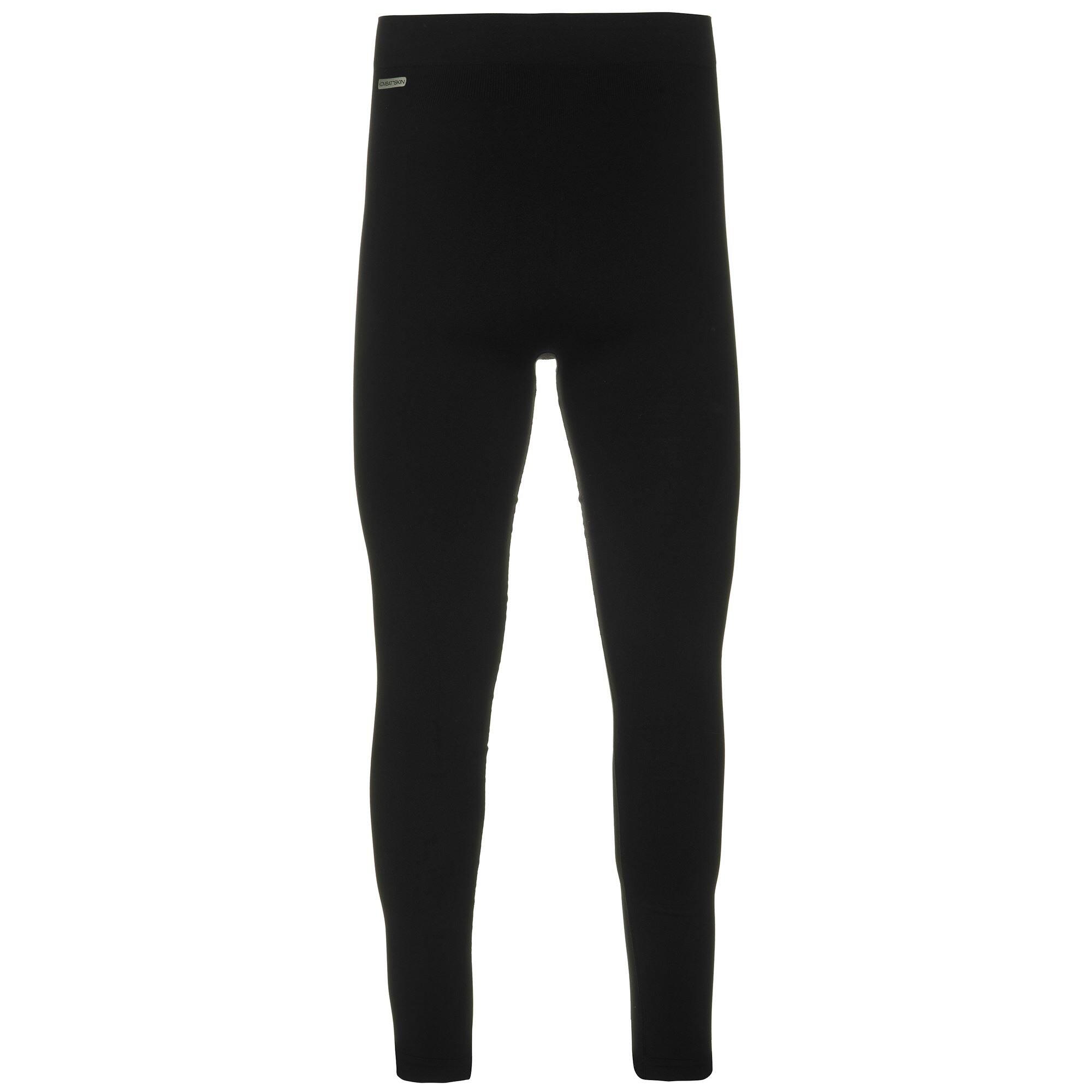 Scaldamuscoli lungo da uomo in poliammide nero da calcio 2/4