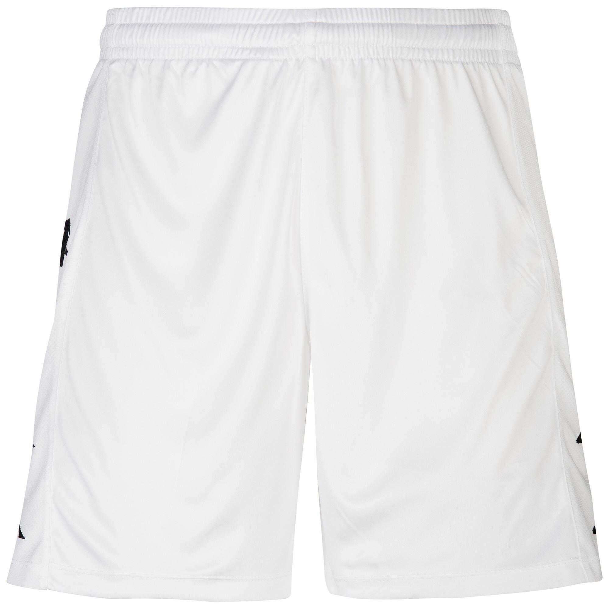 KAPPA pantaloncini da bambino in poliestere bianco da calcio .
