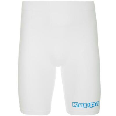 Scaldamuscoli corto da uomo in poliammide bianco da calcio