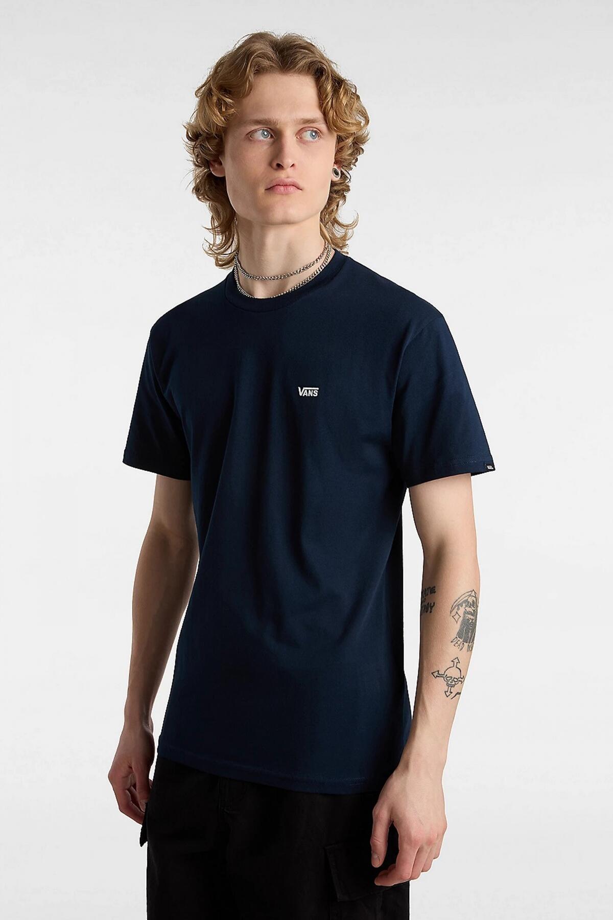 Trička Vans Model Left Chest Ii Loose Ss Barva Modrý 5/5