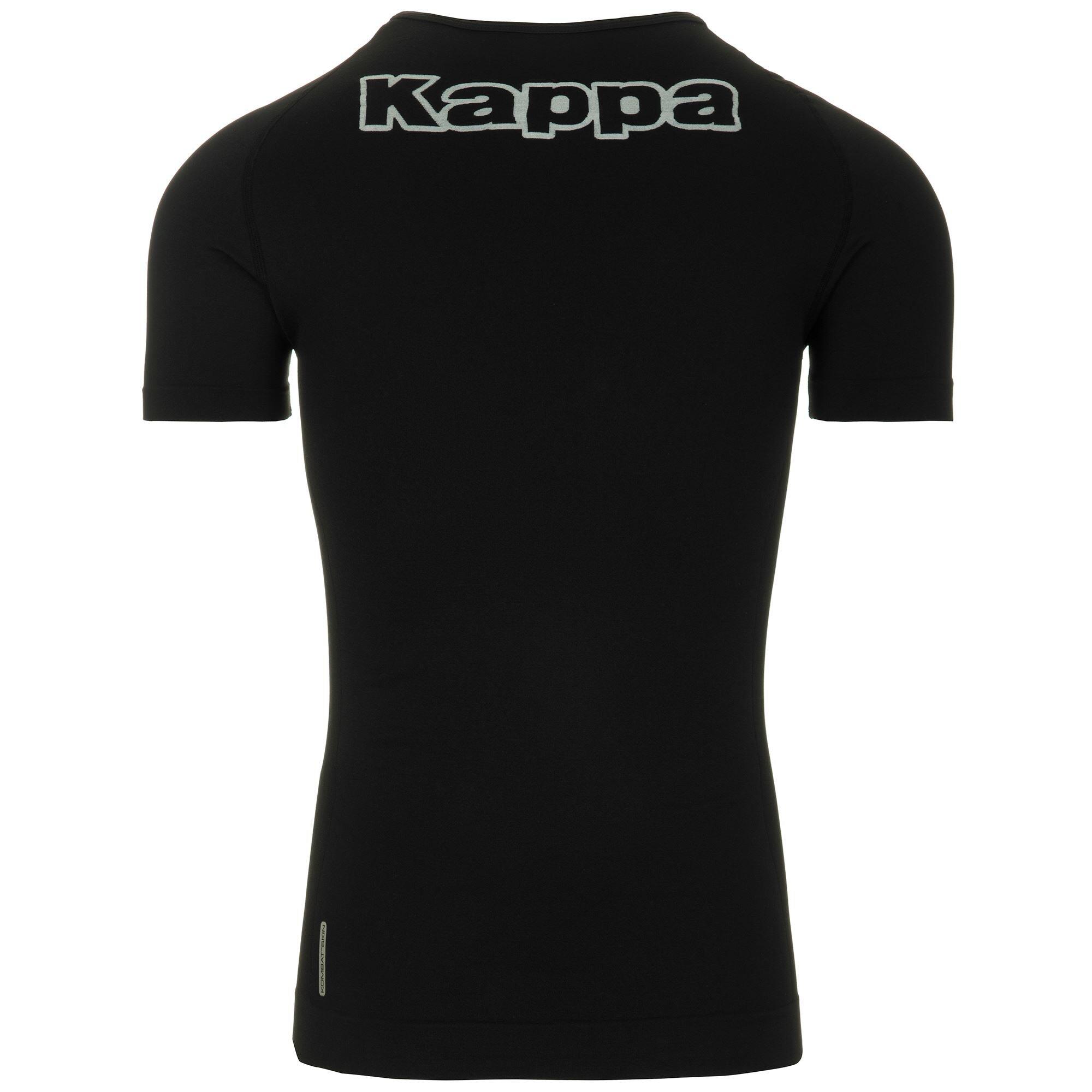 T-shirt da uomo in poliammide nero da calcio 2/4