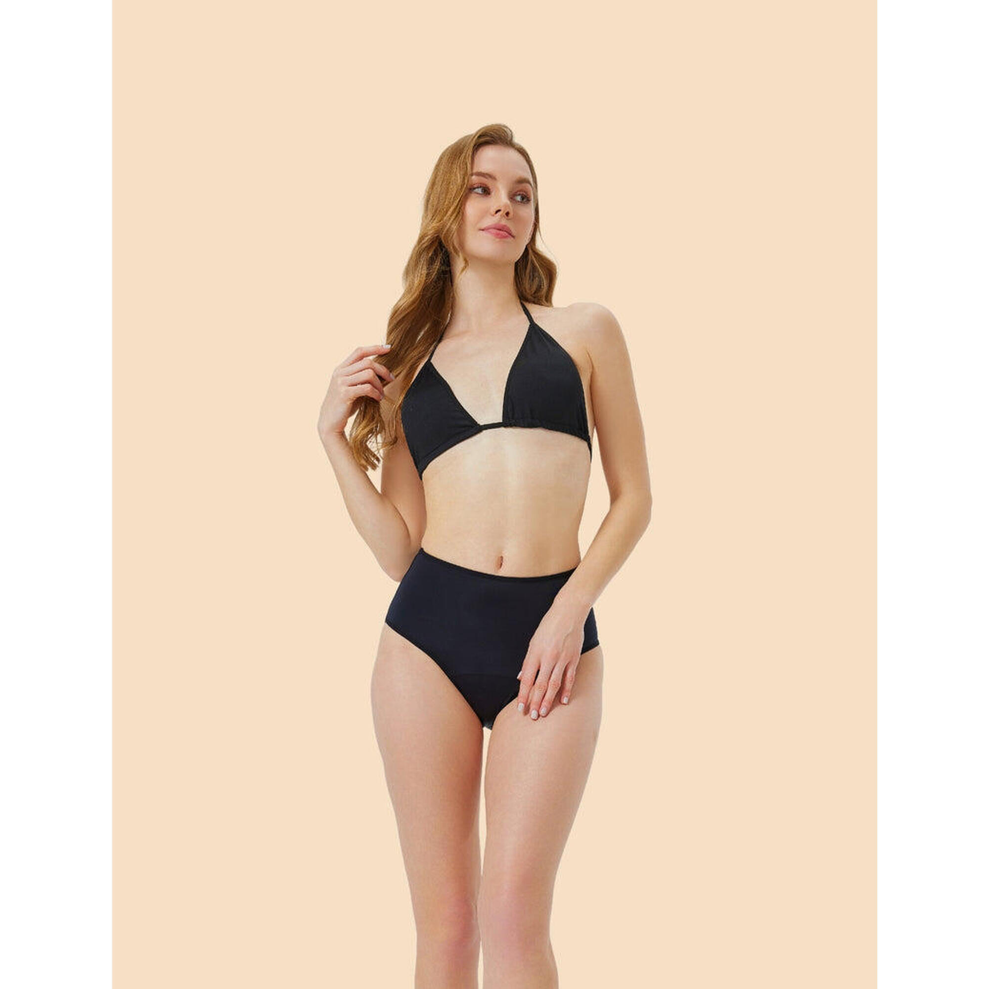 Anaissa - Bikini Menstruel Complet Heavy Flow ( 2 Piéces) Briggite - Maillot De Bain 2 Pièces (bikini) - Noir - 40 M - Decathlon