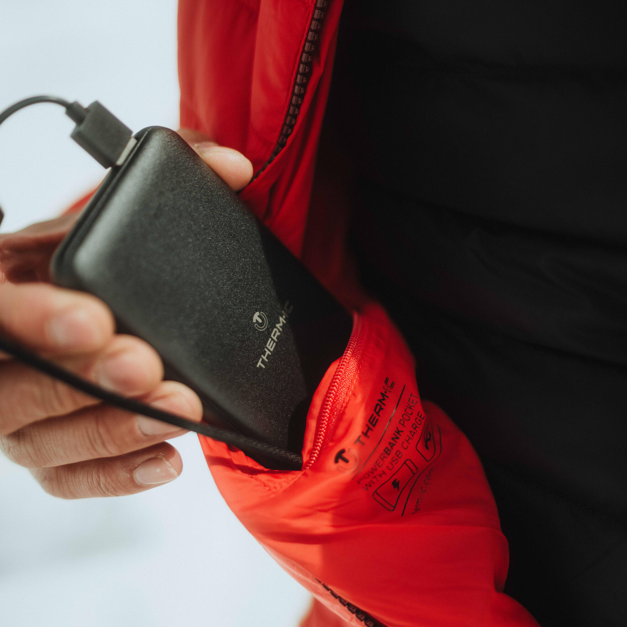 Veste homme chauffante et technique avec batterie PowerBank - PowerJacket Speed 3/4