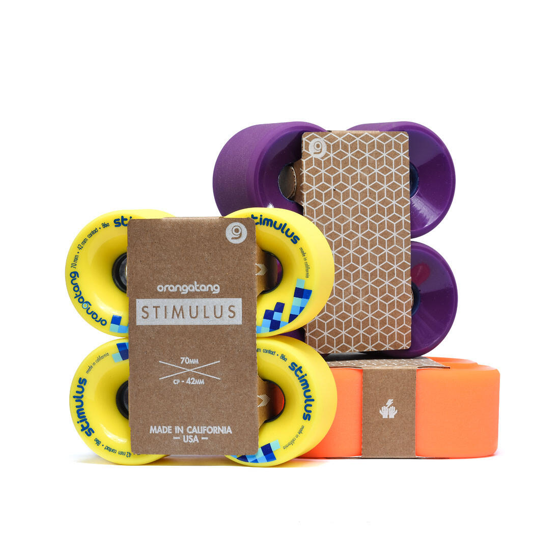 Ruote Sk8 70mm Stimulus Durezza 83A ORANGATANG 2/2