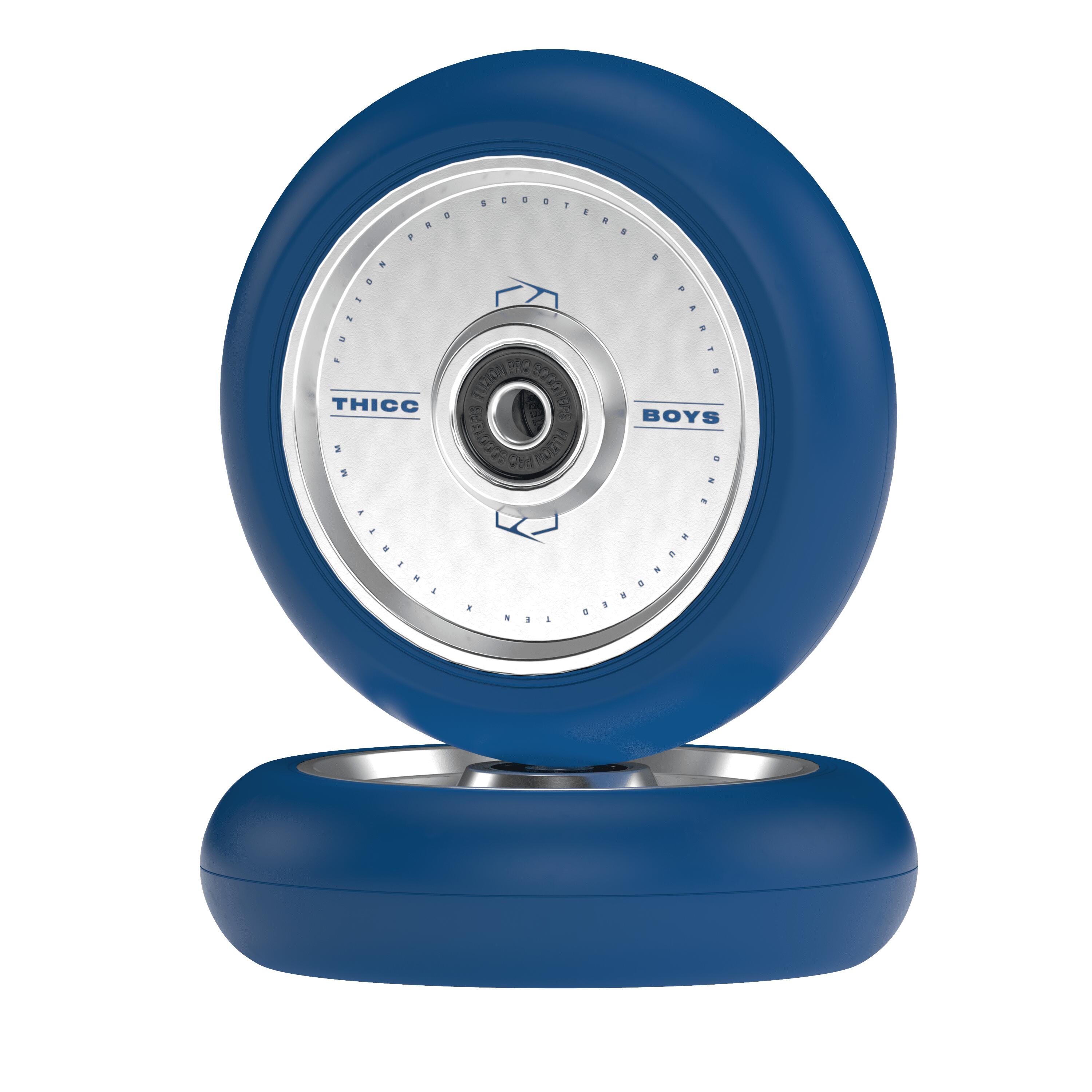 Roller kerekek - 110 mm - ThiccBoys - Navy/Silver - Fuzion 3/4