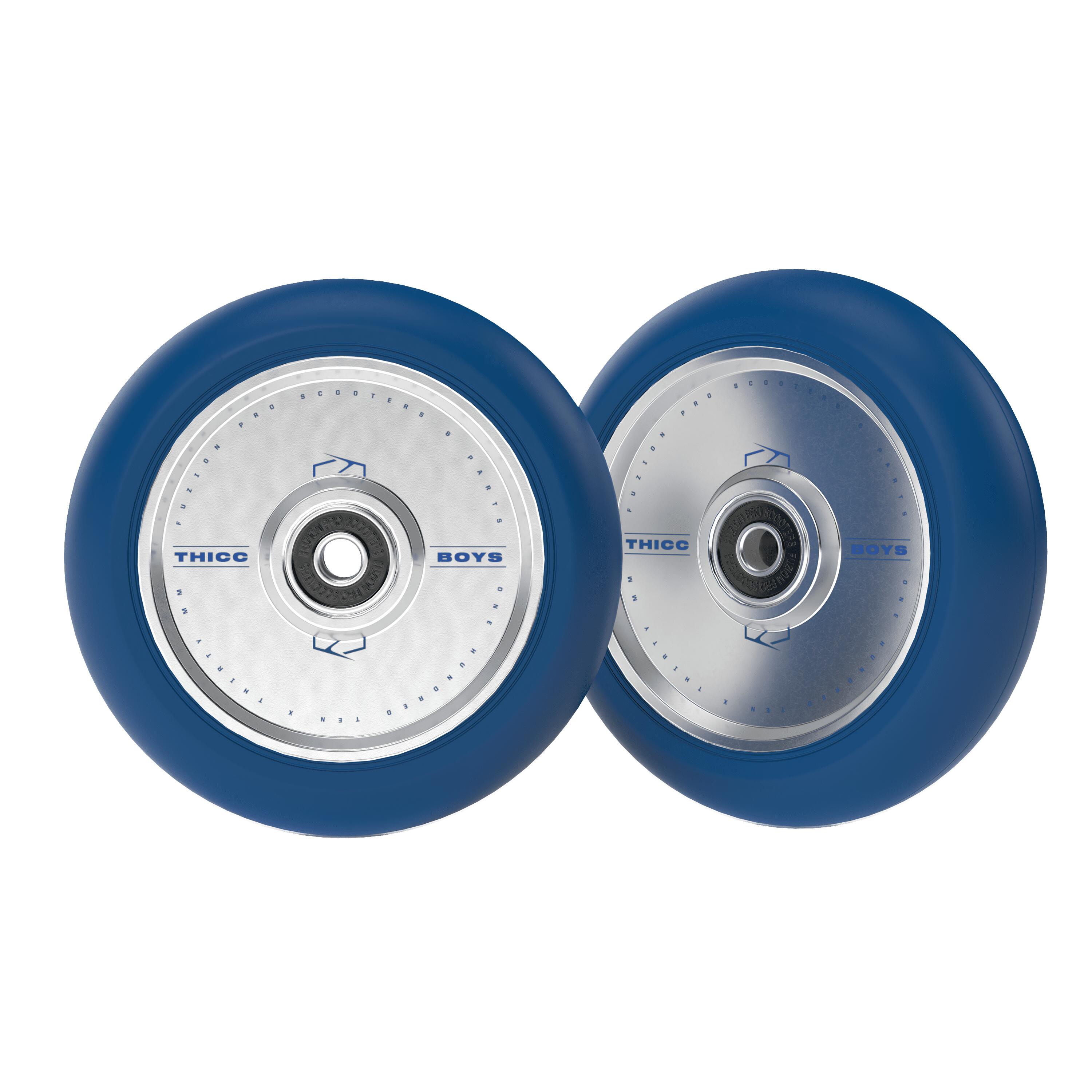 Roller kerekek - 110 mm - ThiccBoys - Navy/Silver - Fuzion 2/4