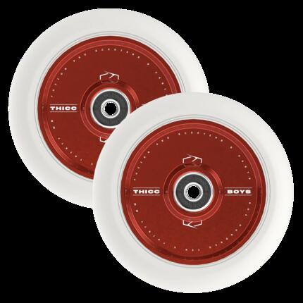 Roues Trottinette - 110 mm - Thiccboys - Red/White - Fuzion