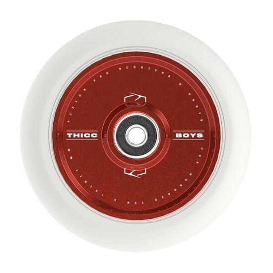 Roues Trottinette - 110 mm - Thiccboys - Red/White - Fuzion