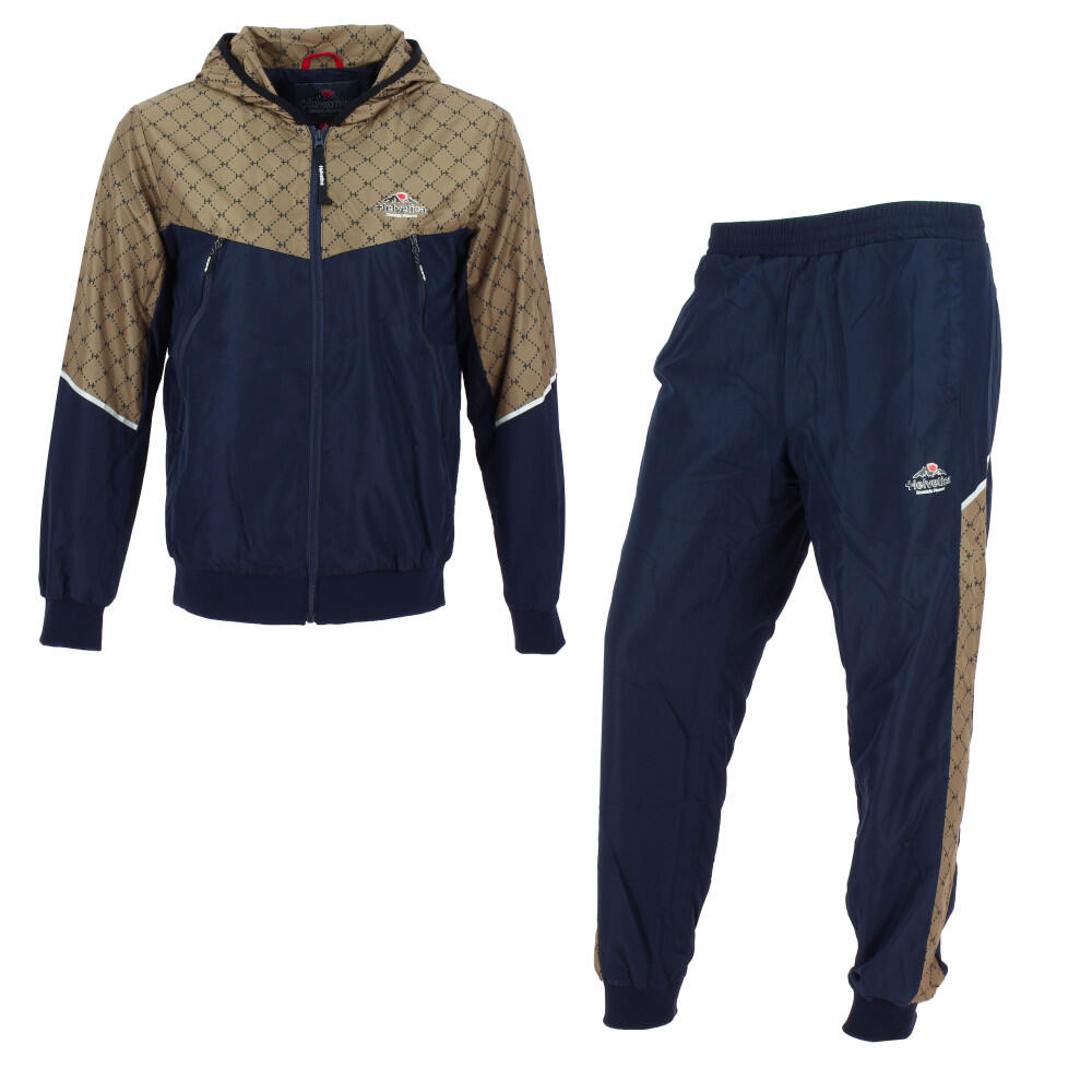 bleu marine / marron