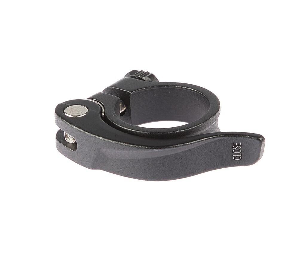 TRANZX Tranzx zadelpenklem met snelspanner 31.8 mm zwart