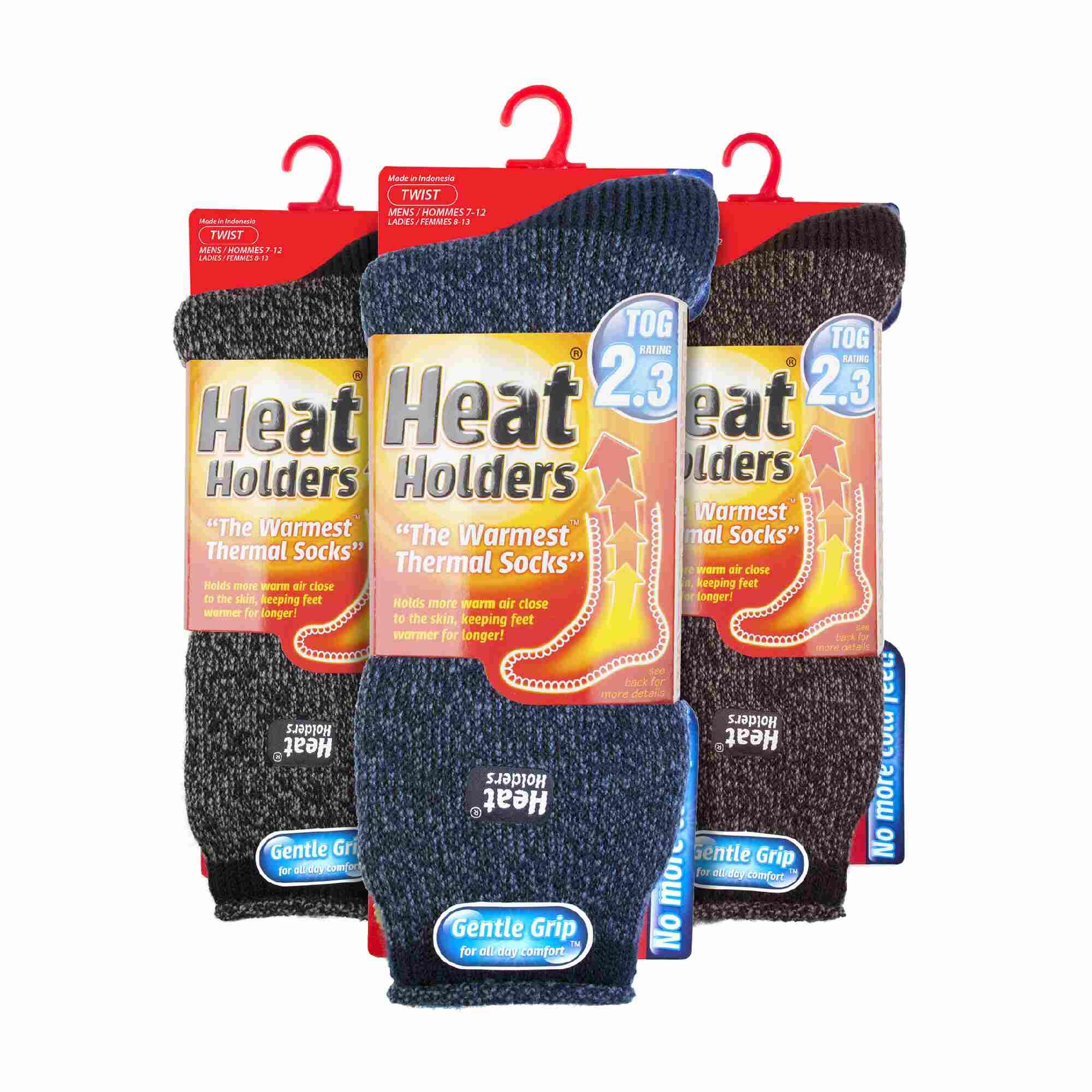 Heat Holders - Lot 3 Paires Chaussettes Thermiques Isolées Homme Hiver 2/6