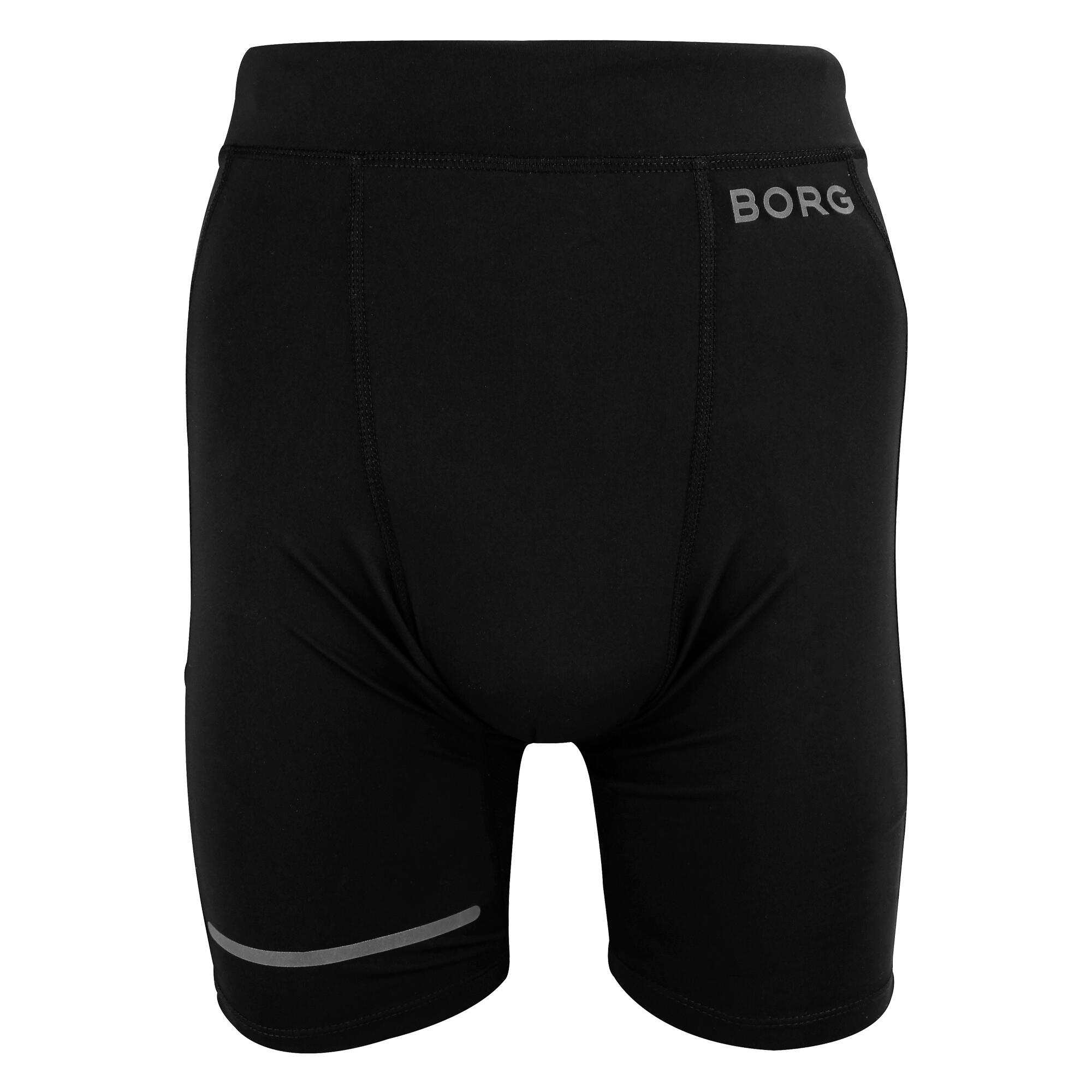 BJORN BORG Mens Running Short Tights With Reflective Strip
