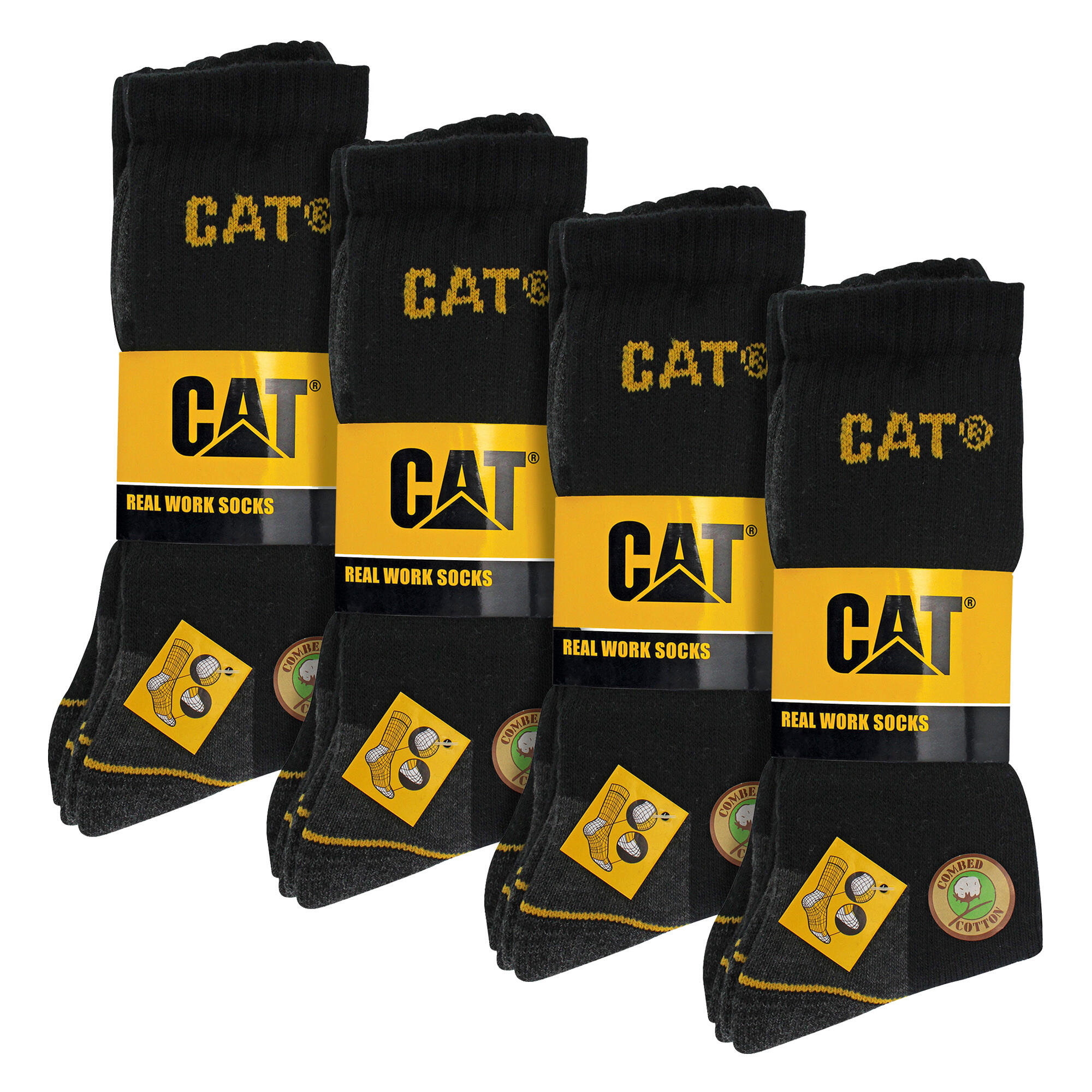 Paquet de 12 chaussettes de travail unisexes robustes pour bottes 2/5