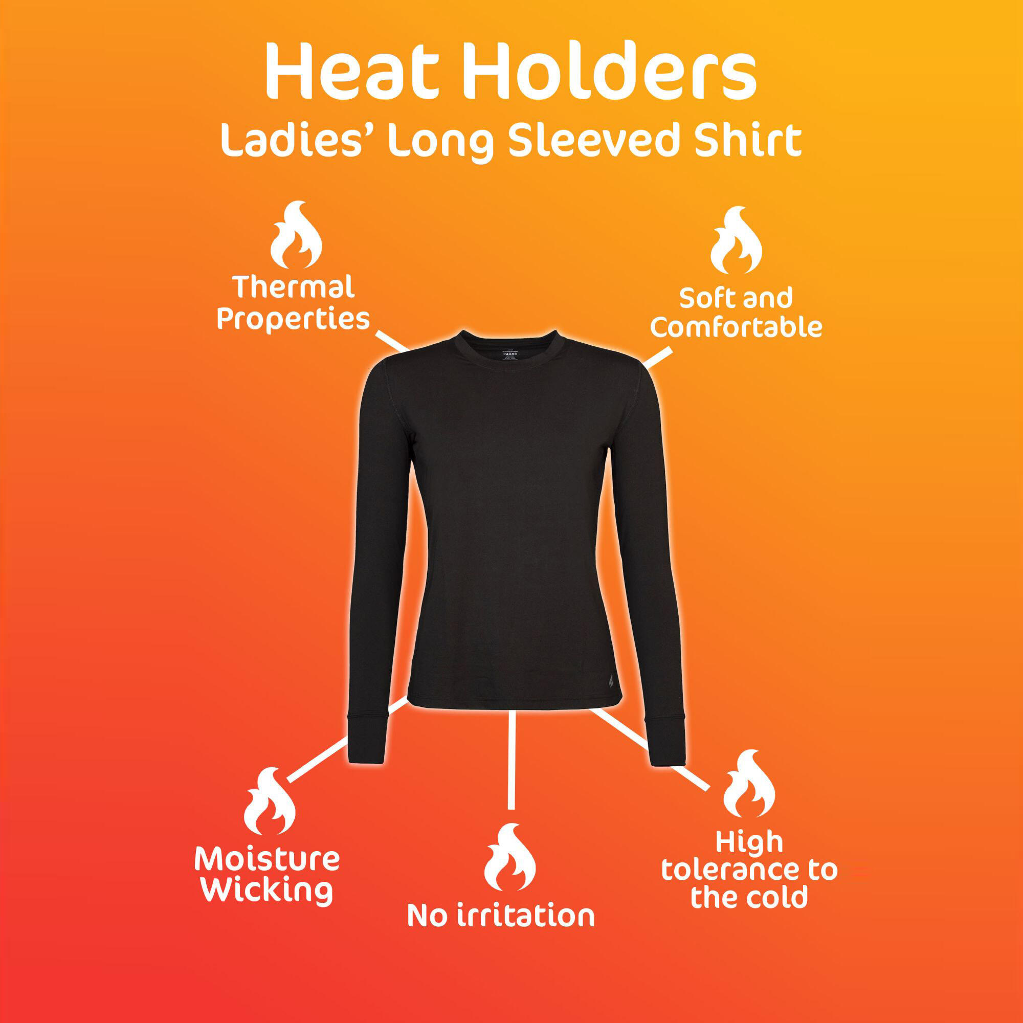 Winter Long Sleeve Thermal T-Shirt for Women - Baselayer Top 5/5