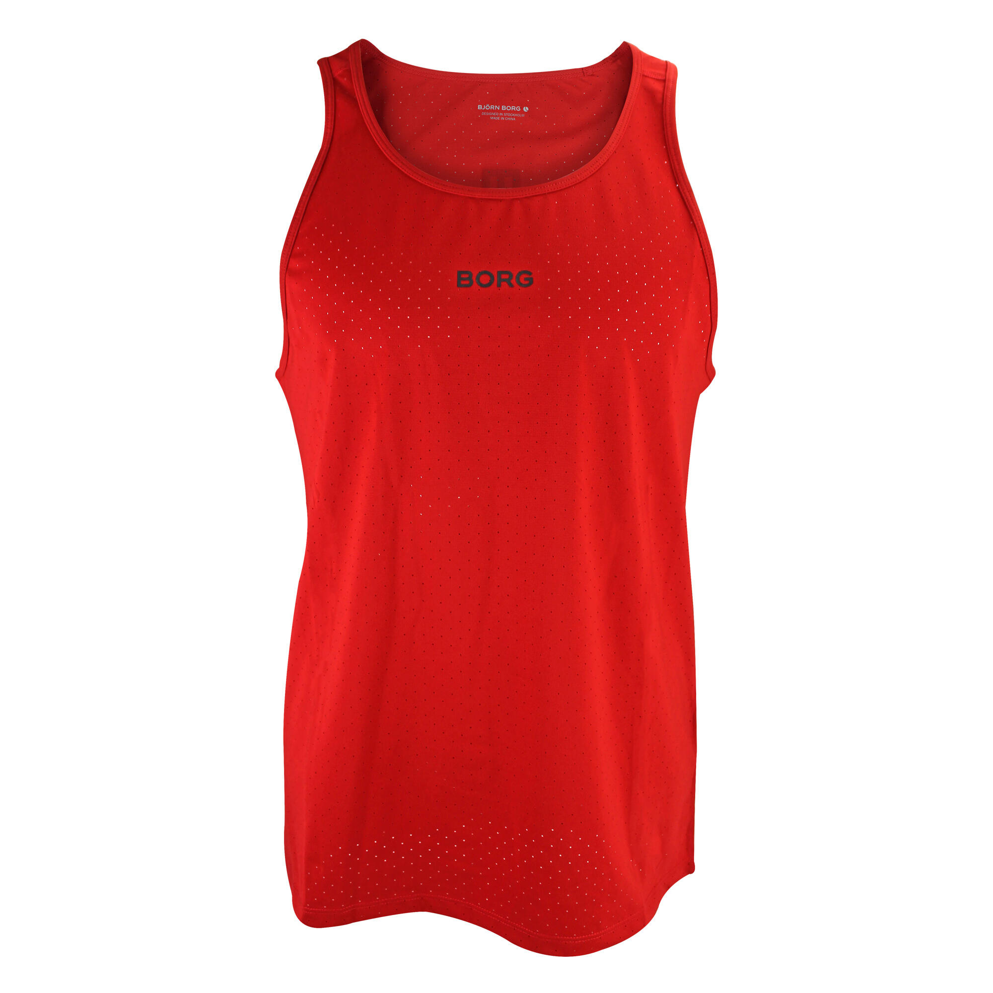 BJORN BORG Running Breathable and Lightweight Perforated Sleeveless Tank Top for Men