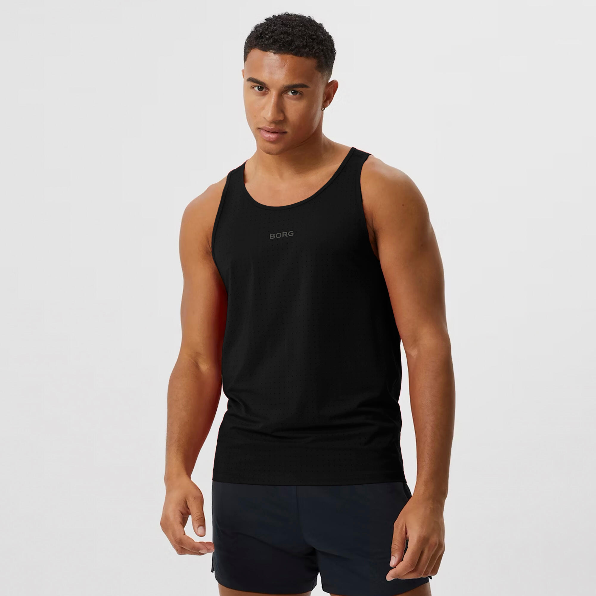 Débardeur de course sans manches perforé pour homme 3/6