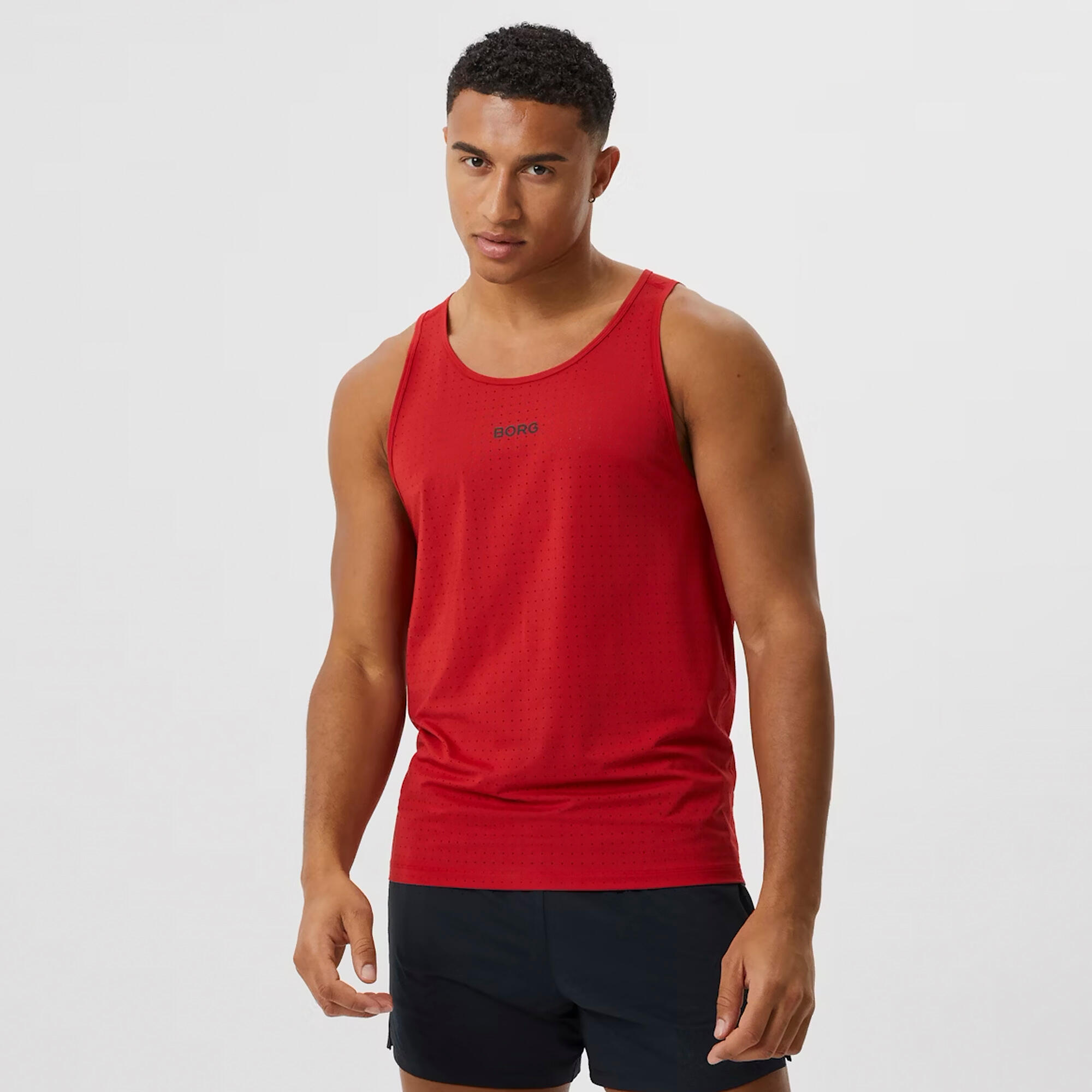 Débardeur de course sans manches perforé pour homme 3/6