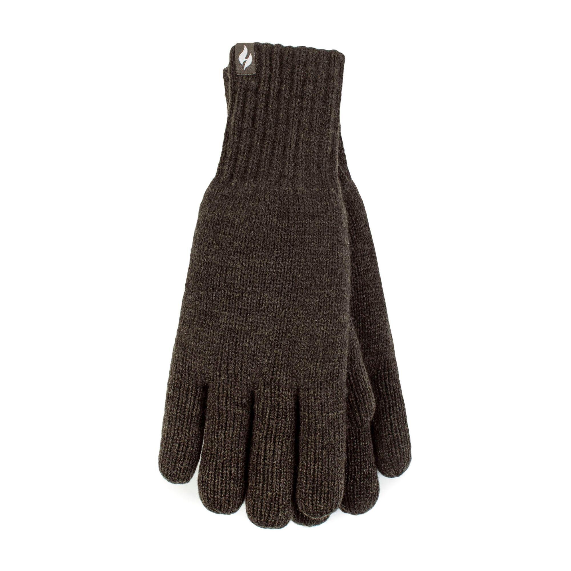HEAT HOLDERS Mens Winter Warm Soft Fleece Lined Thermal Gloves