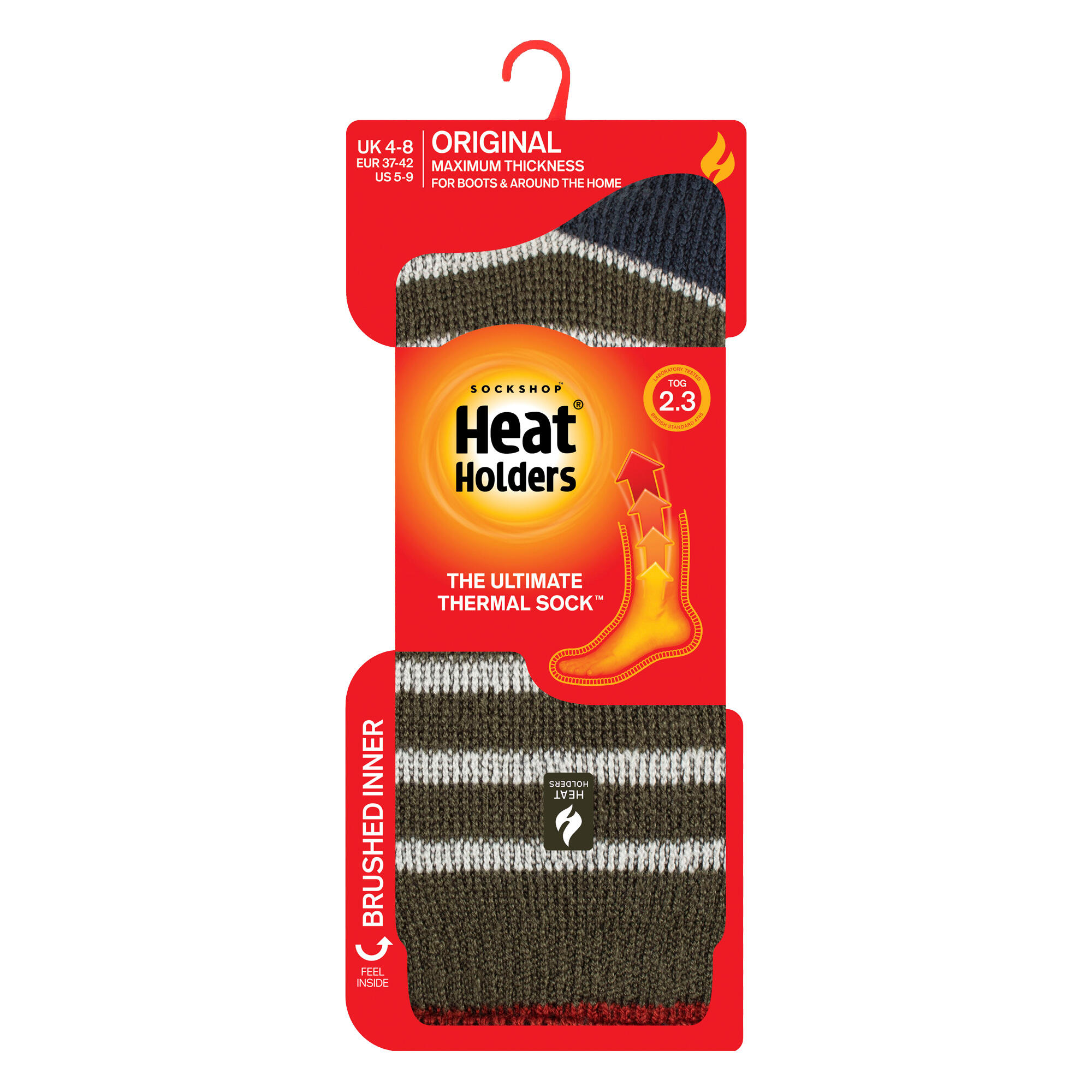 Heat Holders - Chaussettes thermiques à rayures bicolores pour dames - Amara 2/6