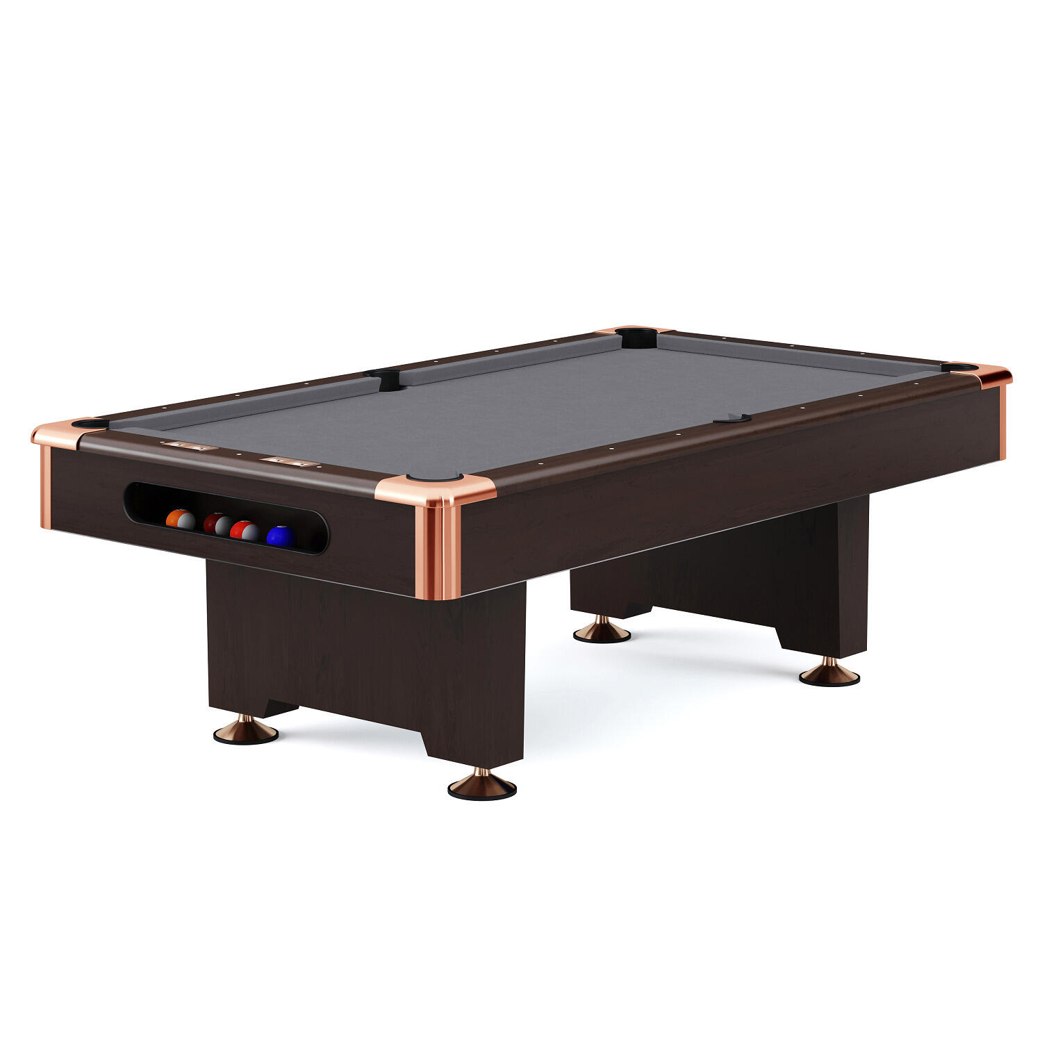 Pool Table Club Pro III Dr Walnut Grey Simonis 860 Cloth 7 ft (playing ...