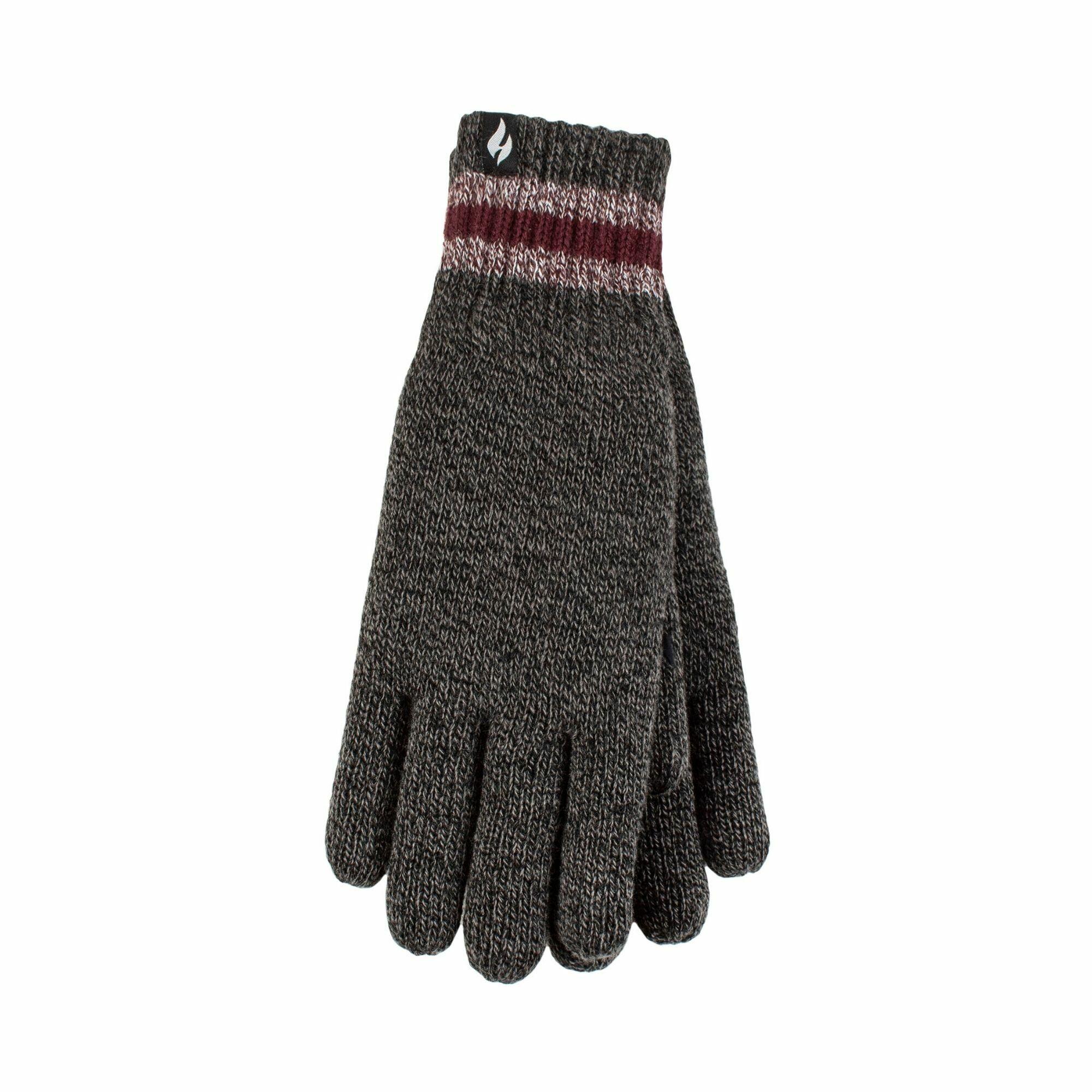 HEAT HOLDERS Mens Winter Warm Soft Fleece Lined Thermal Gloves