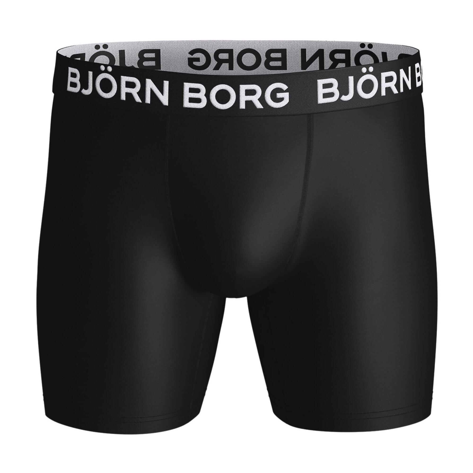 3 Pack Mens Designer Band Sports Performance Boxer Shorts 2/3
