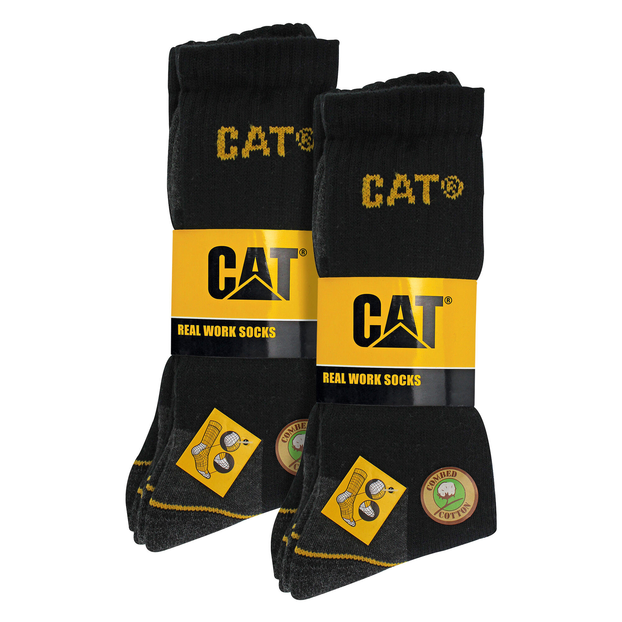 Paquet de 6 chaussettes de travail unisexes robustes pour bottes 2/5