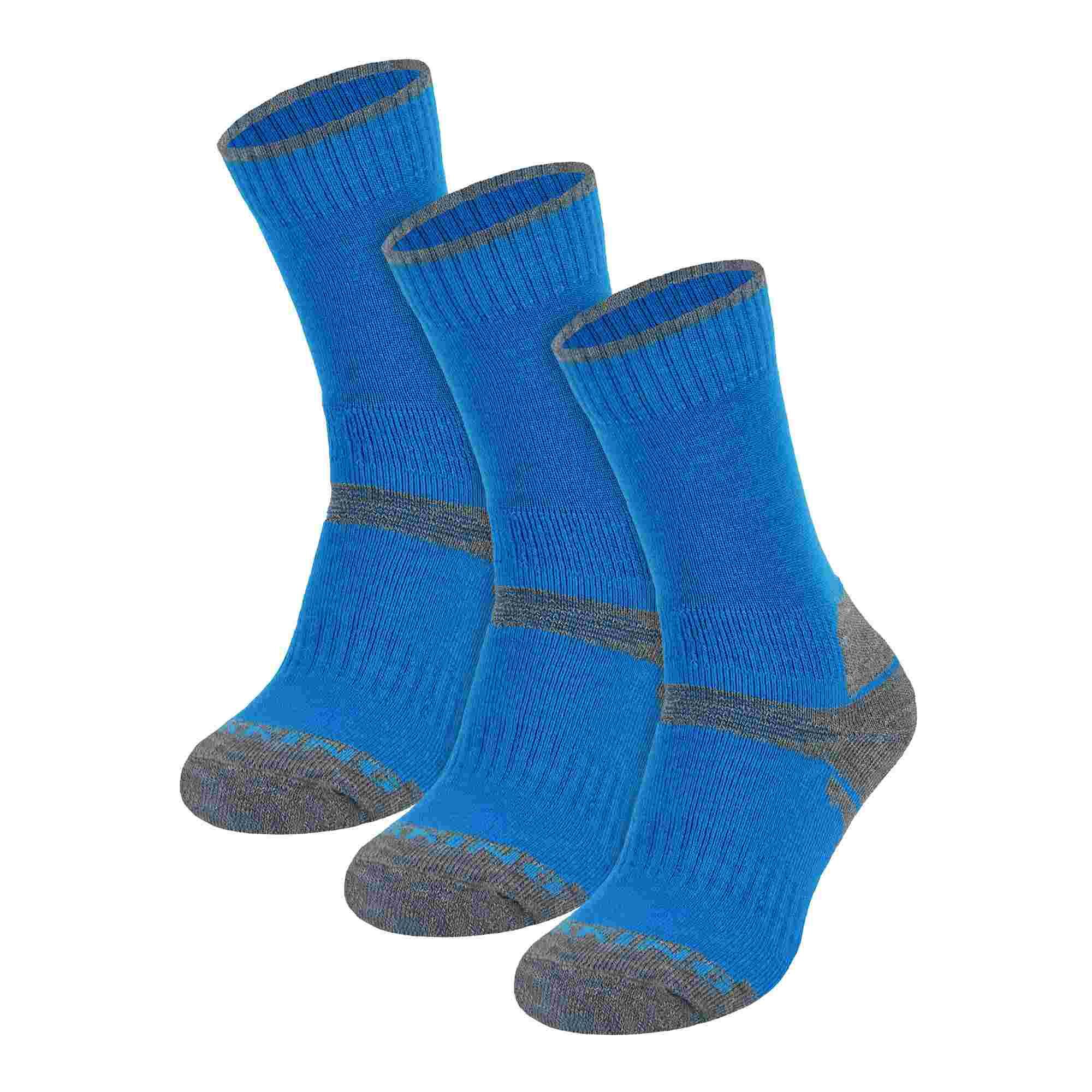 COMODO 3 Pack Kids Merino Wool Hiking Socks | Anti Blister Socks for Boys & Girls