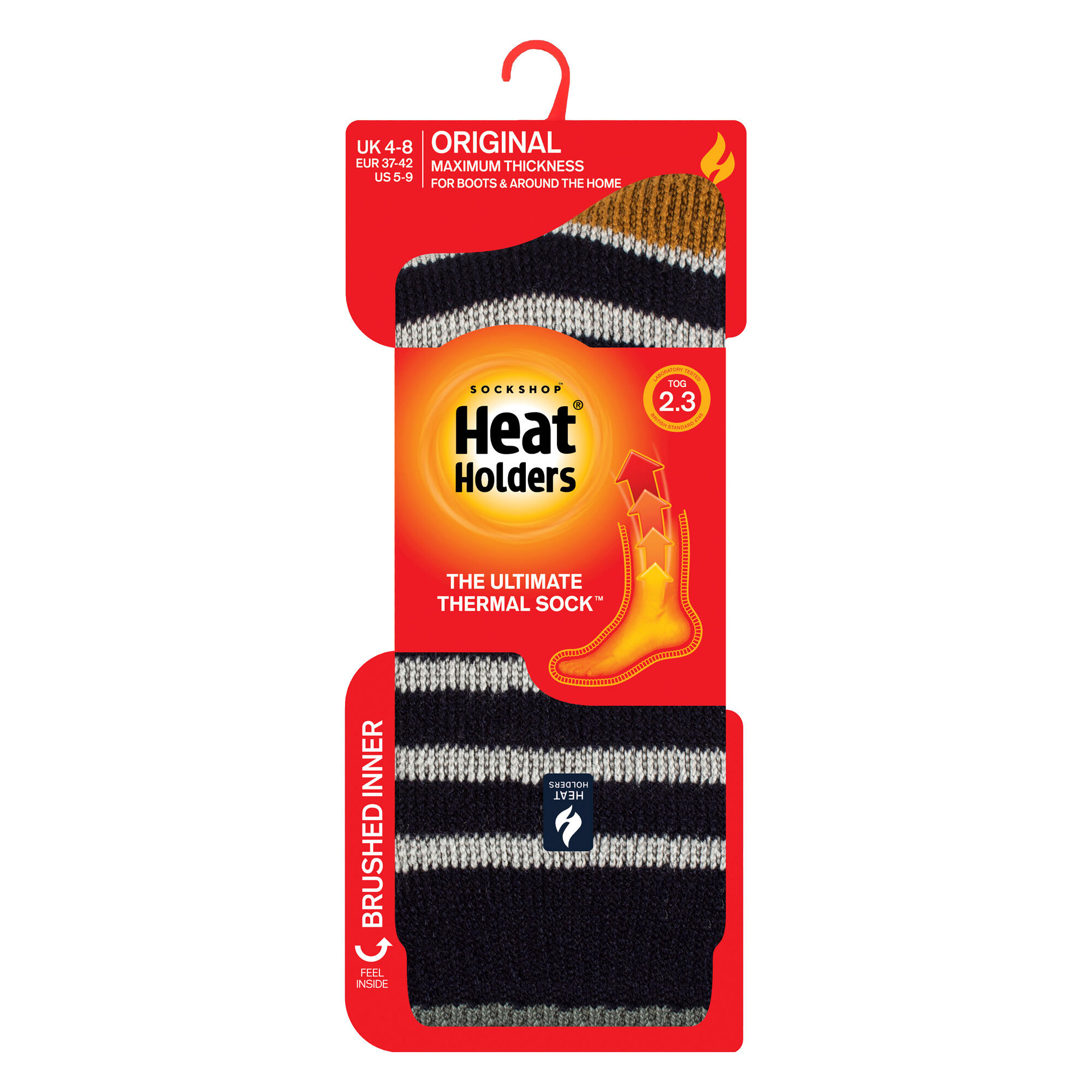 Heat Holders - Chaussettes thermiques à rayures bicolores pour dames - Amara 2/6