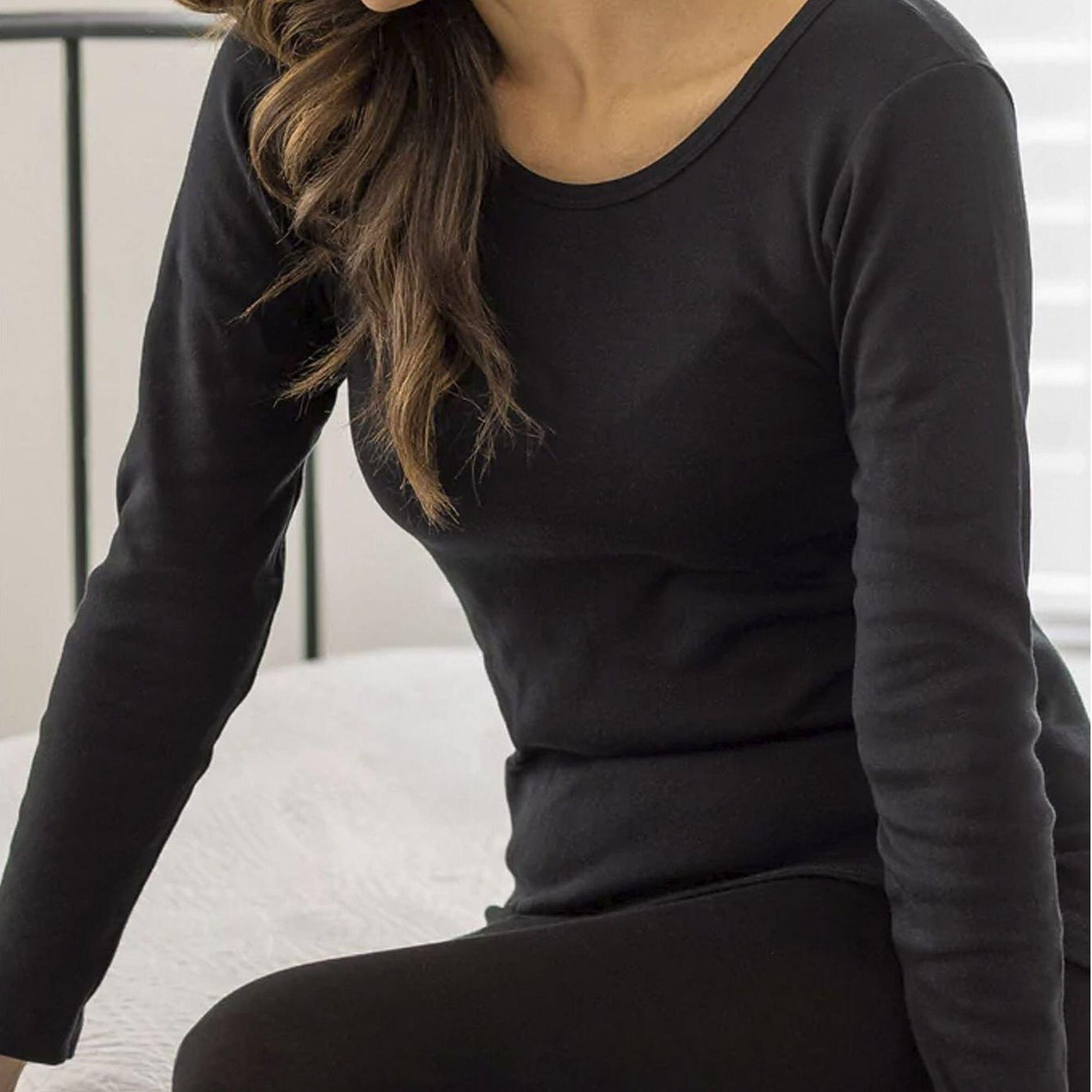 Cozy Women's Thermal Underwear Set: Long Sleeve Top & Long Leggings 5/6