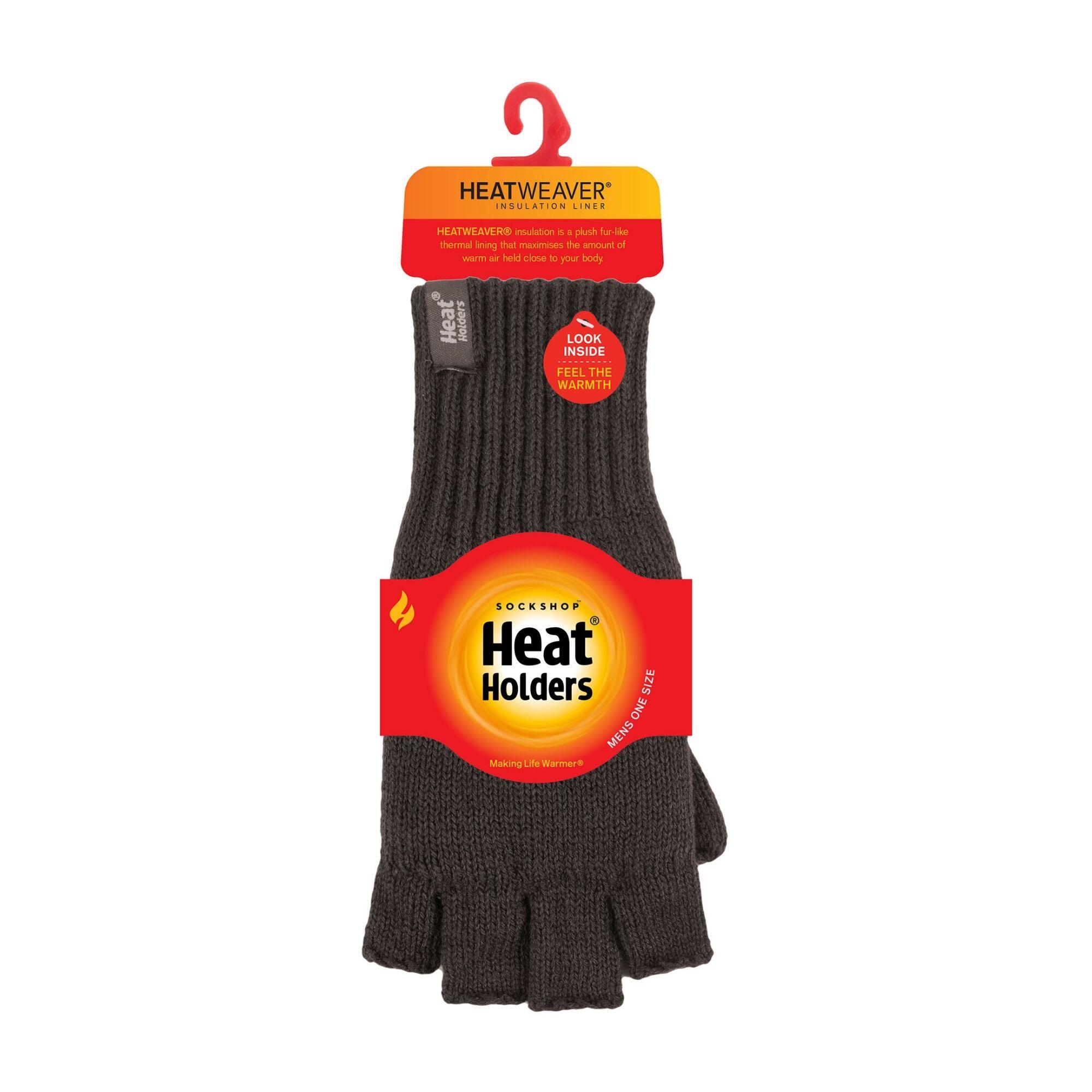 Heat Holders - Guanti lunghi con pompon per uomo per l'inverno 2/6