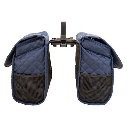 Bolsa Dupla - Quilt - Azul Marinho - Inclui Adaptador MIK 2/4