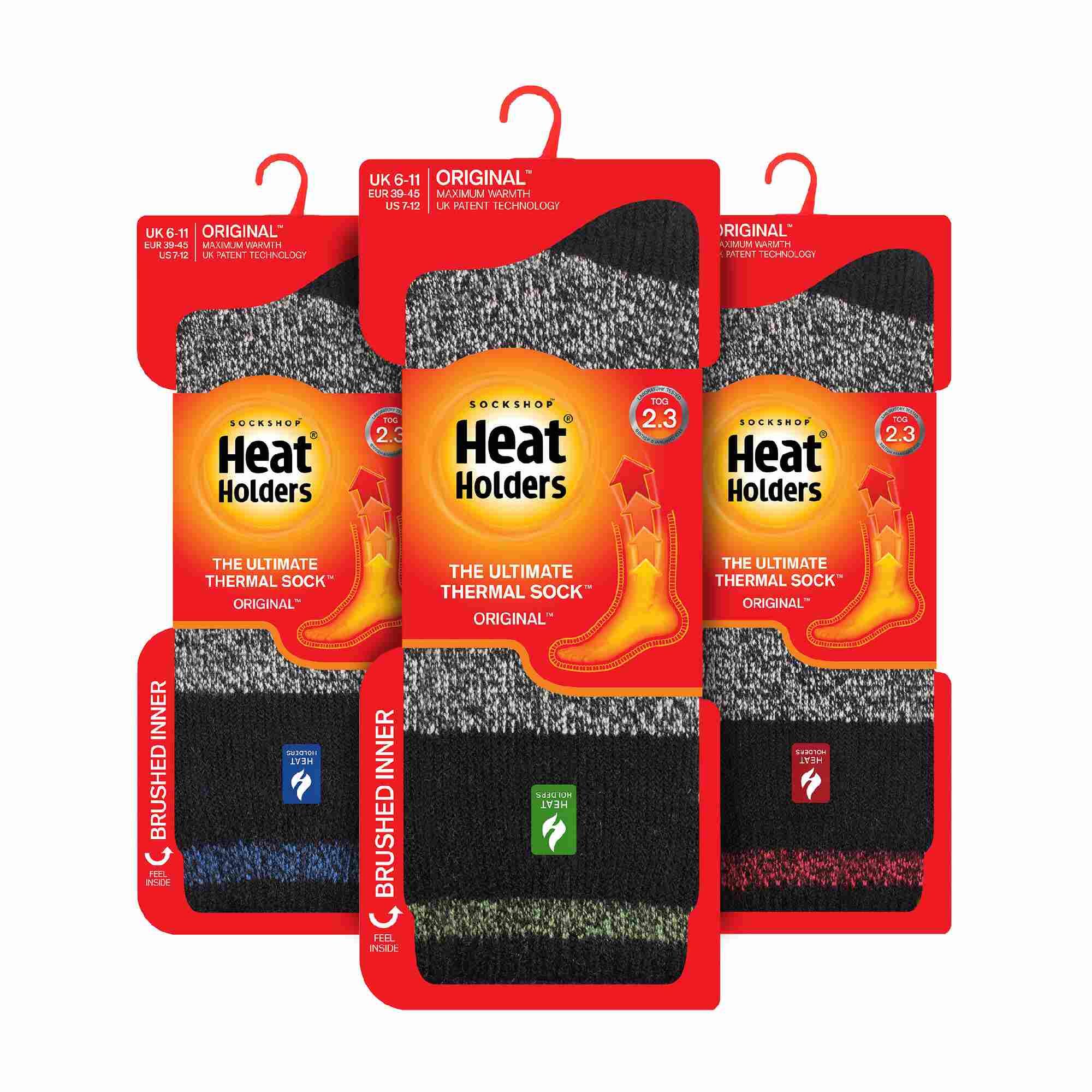 3 Pack Mens Insulated Thermal Socks for Winter 2/5