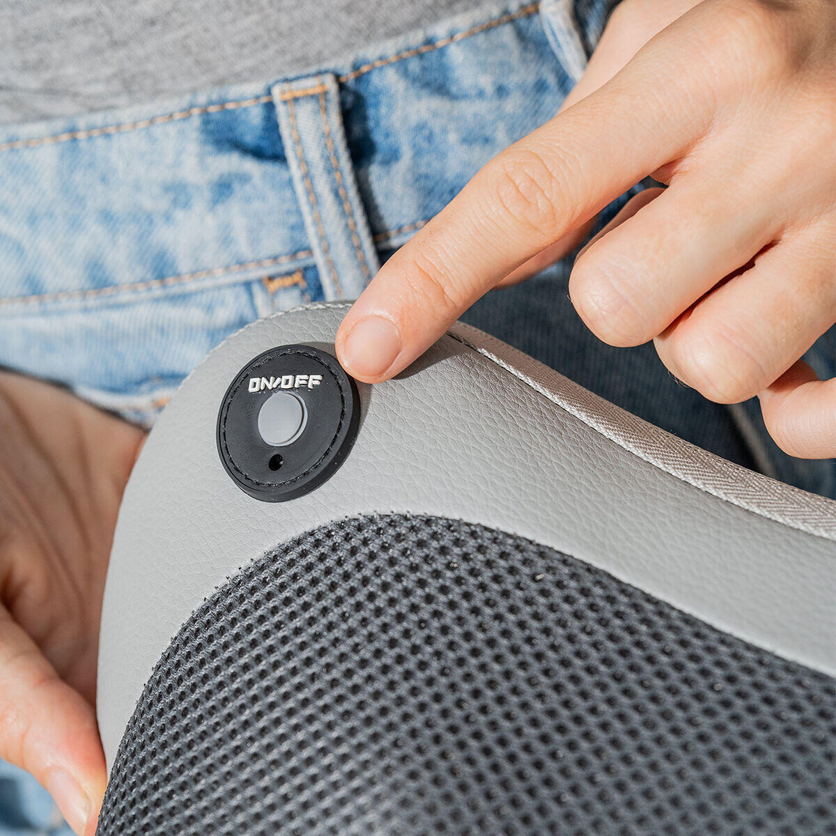 Masajeador Shiatsu Compacto Recargable InnovaGoods Gris 5/7